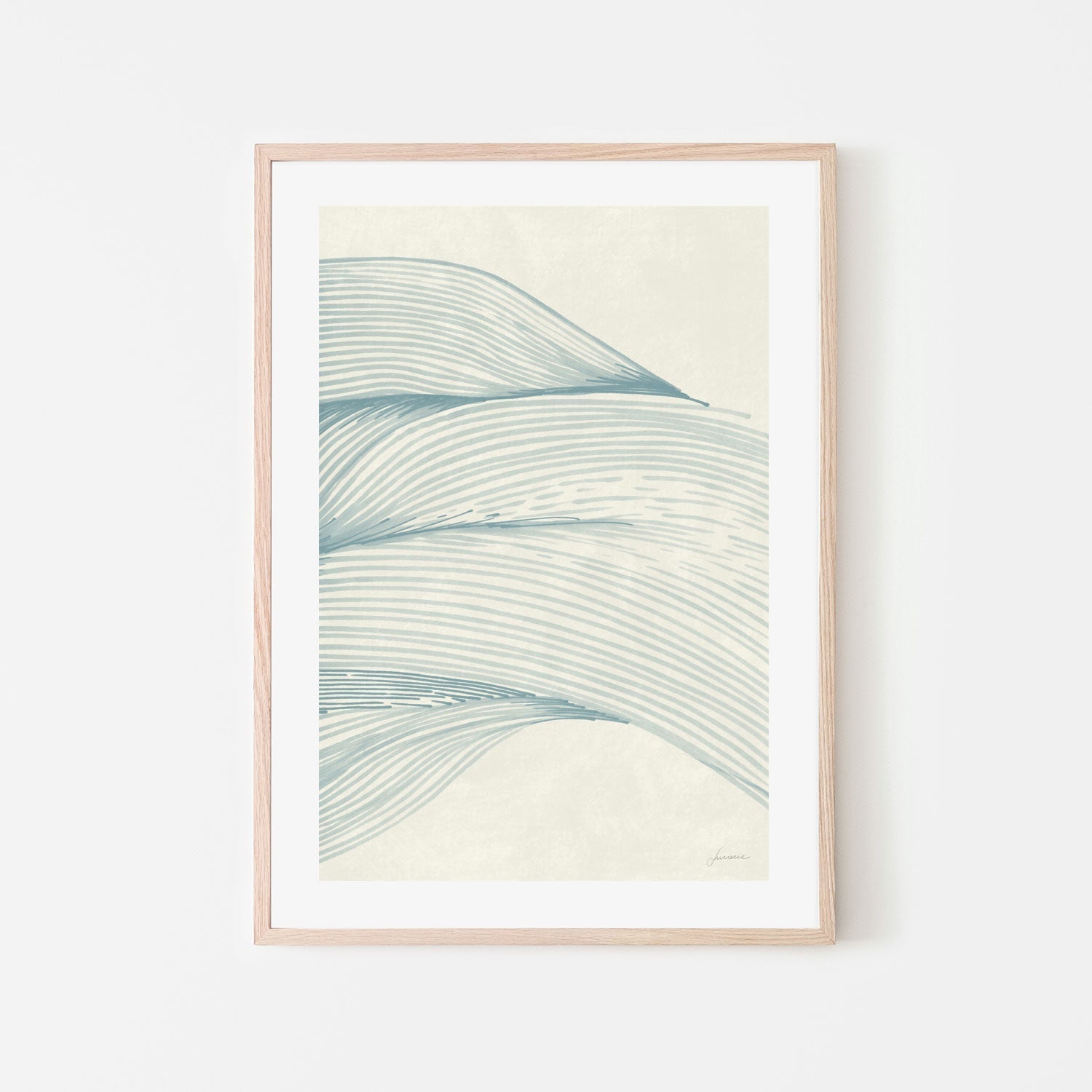 wall-art-print-canvas-poster-framed-Ocean In Lines, Style A , By Lucrecia Caporale-6