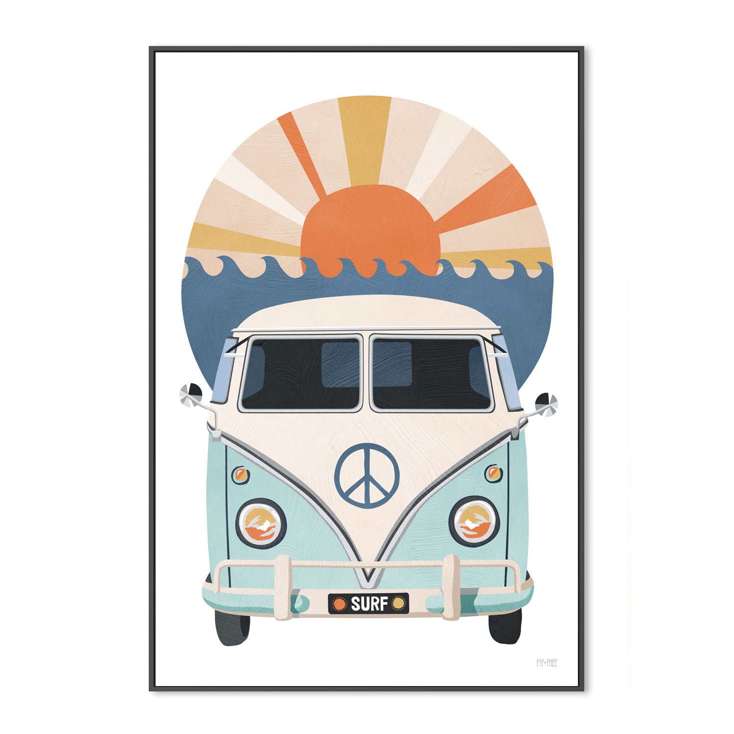 wall-art-print-canvas-poster-framed-Ocean Kombi Print , By Pip and Phee-3