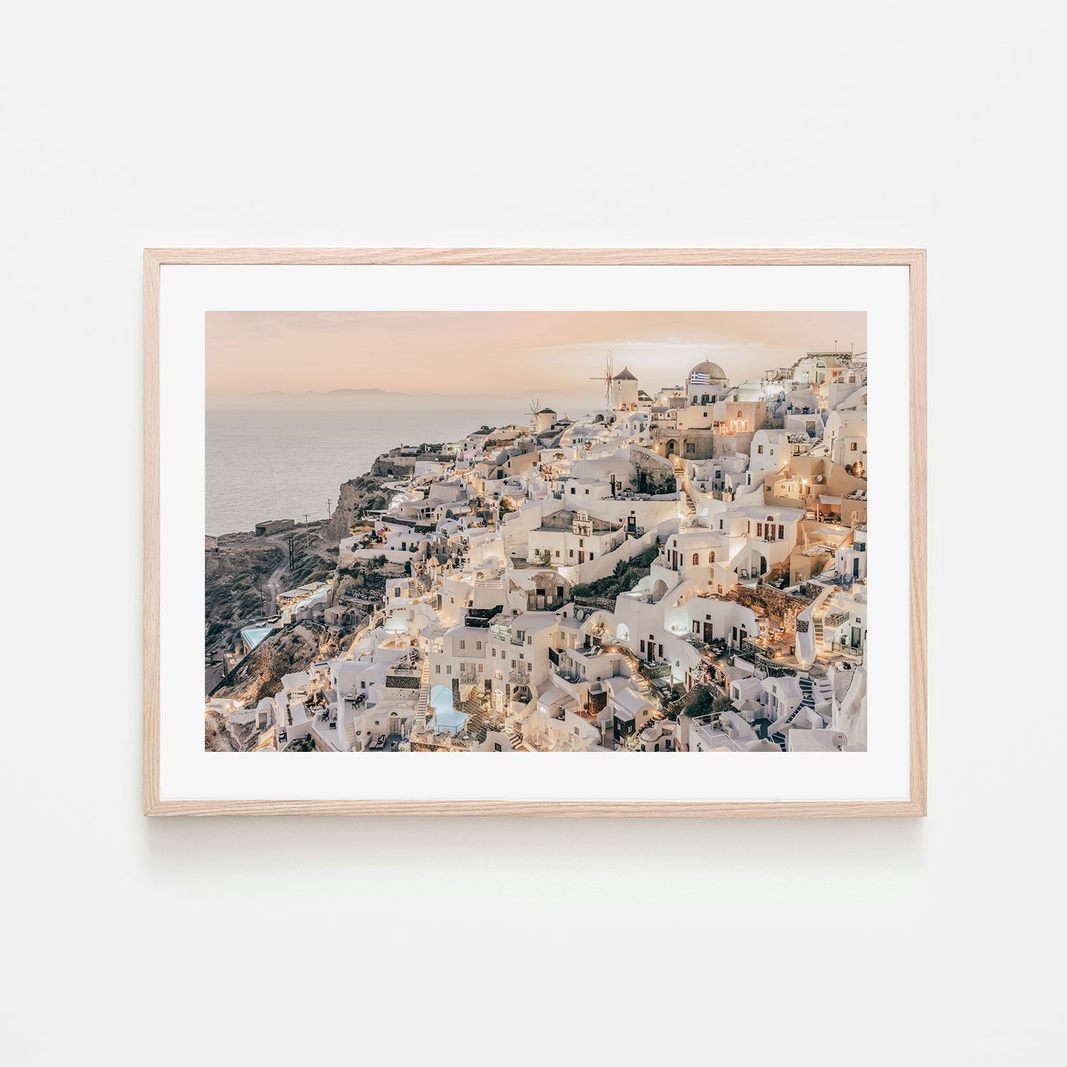 Oia, Style B, By Francesco Riccardo Iacomino-Gioia-Prints-Framed-Canvas-Poster-GIOIA-WALL-ART