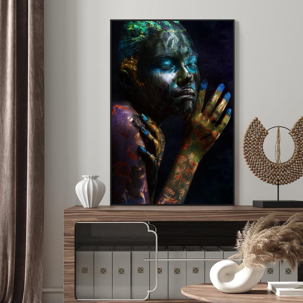 wall-art-print-canvas-poster-framed-Oil & Fish, By Ivan Kovalev-by-Plus X Studio-Gioia Wall Art