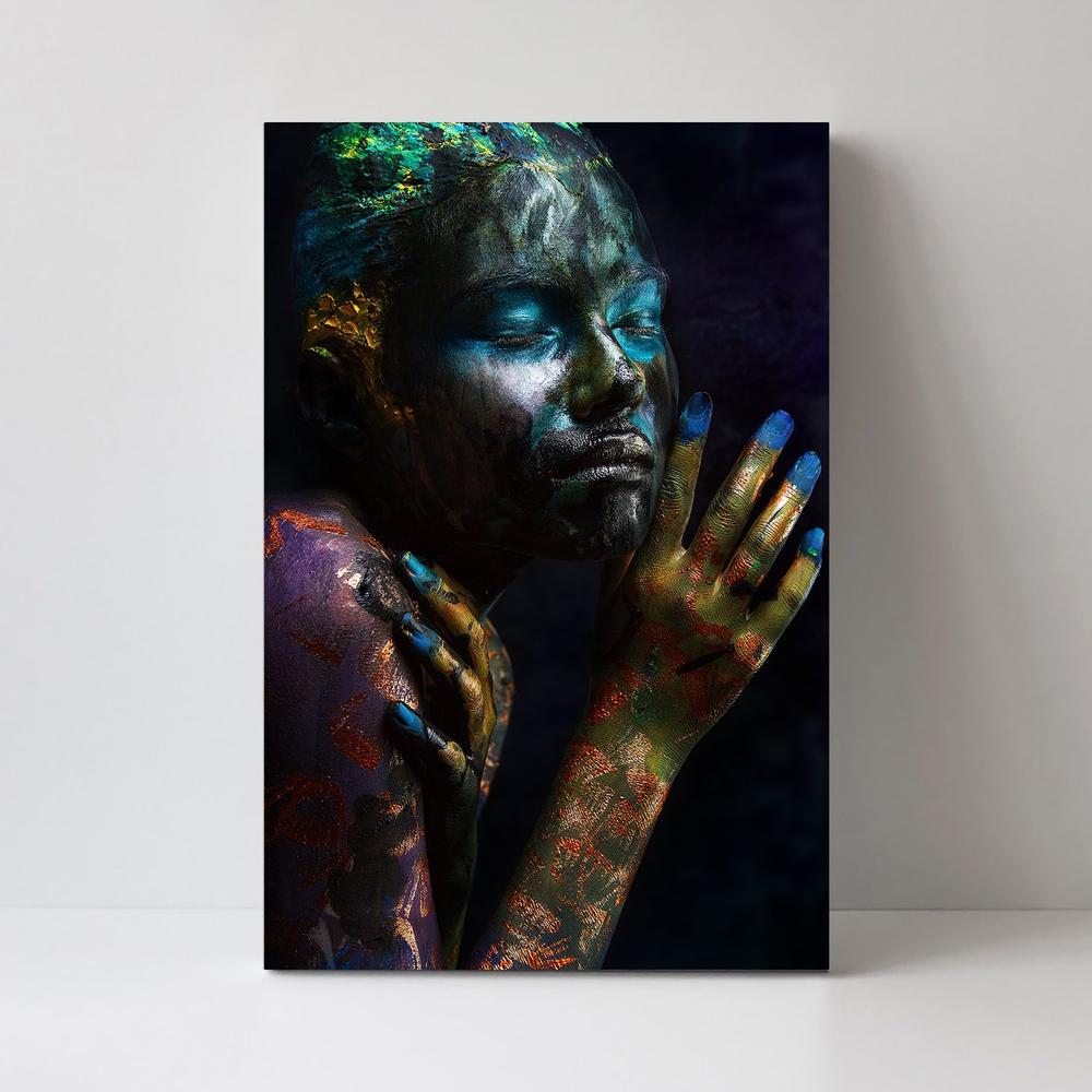 wall-art-print-canvas-poster-framed-Oil & Fish, By Ivan Kovalev-by-Plus X Studio-Gioia Wall Art