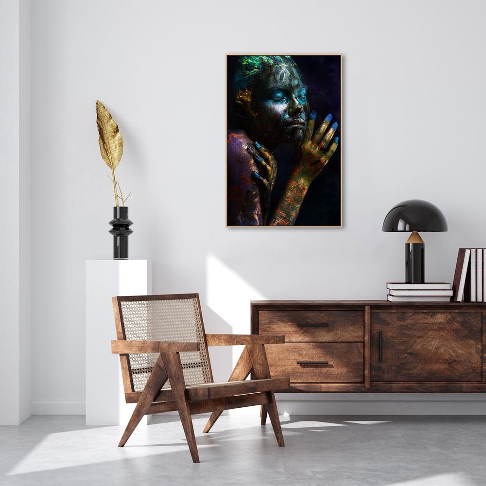 wall-art-print-canvas-poster-framed-Oil & Fish, By Ivan Kovalev-by-Plus X Studio-Gioia Wall Art