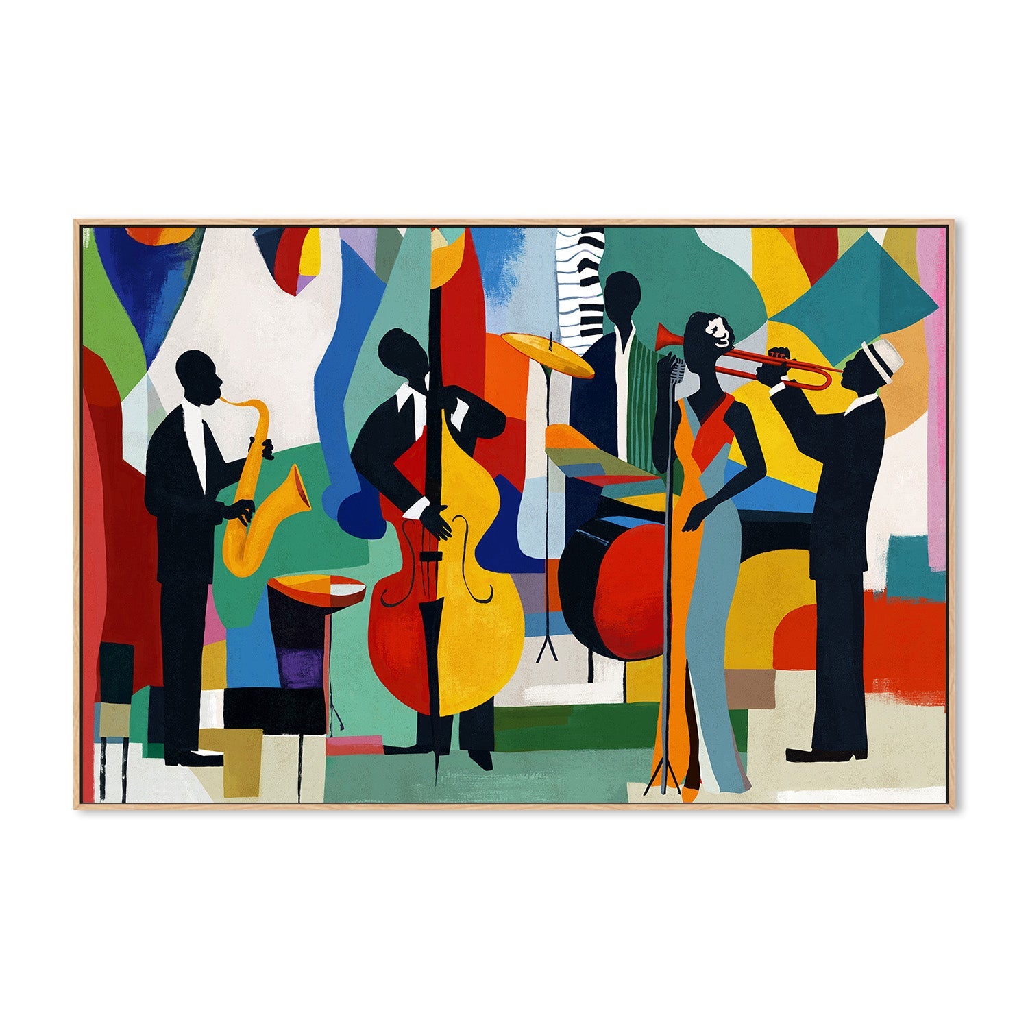 wall-art-print-canvas-poster-framed-Old Time Jazz-4