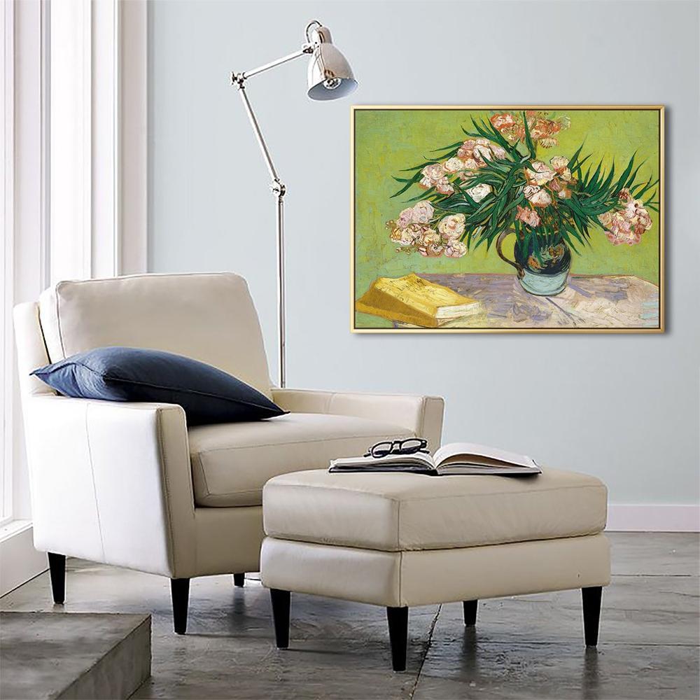 wall-art-print-canvas-poster-framed-Oleanders, Van Gogh-by-Gioia Wall Art-Gioia Wall Art