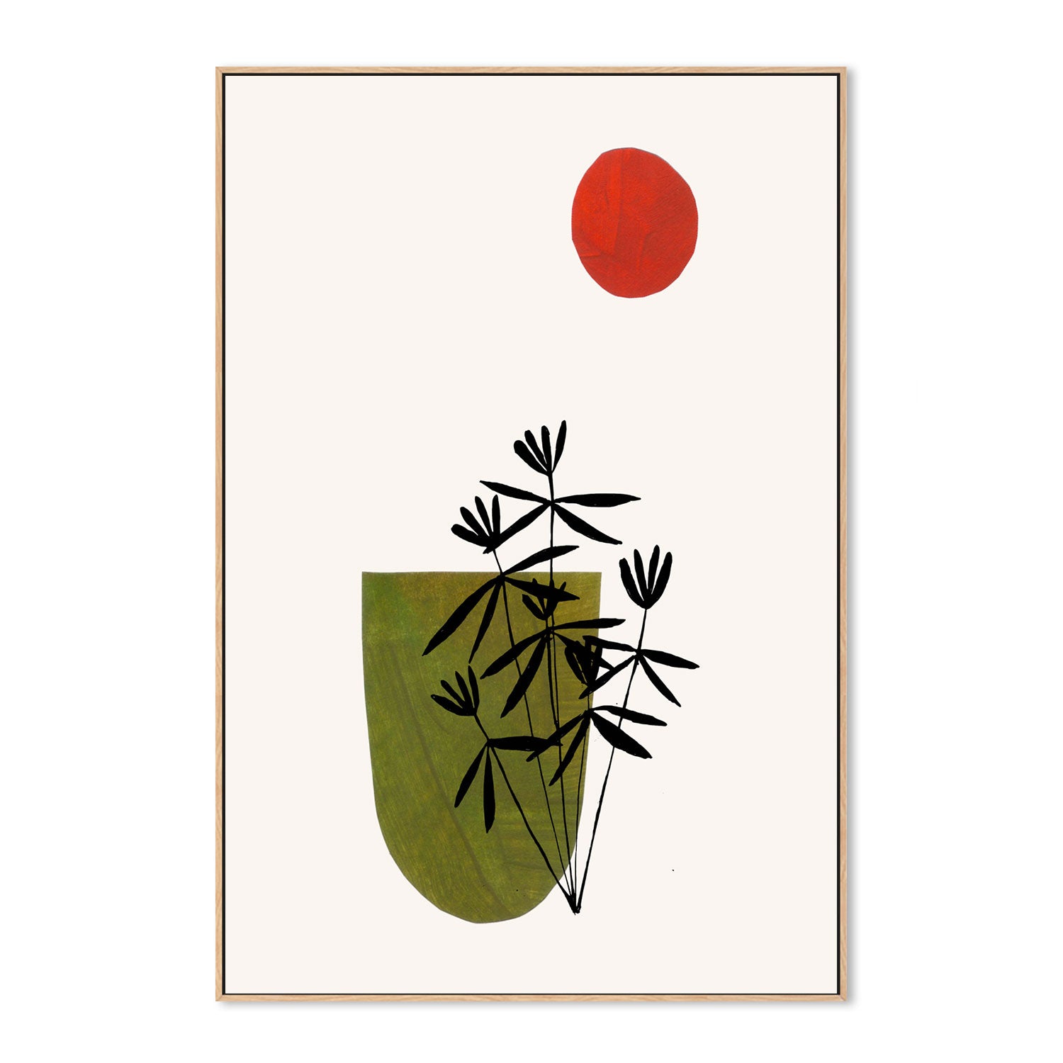 wall-art-print-canvas-poster-framed-Olive Flowers , By Ejaaz Haniff-GIOIA-WALL-ART