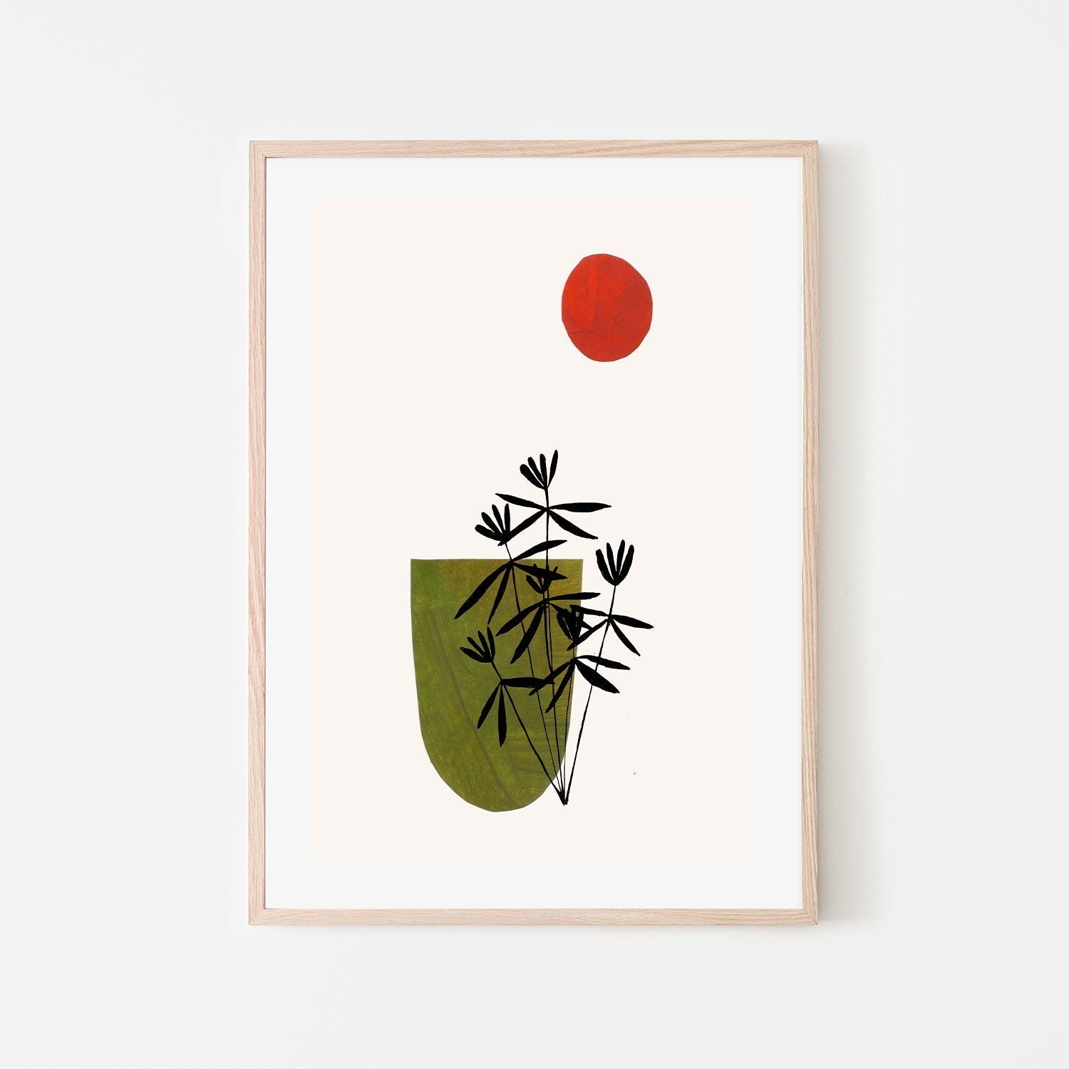 wall-art-print-canvas-poster-framed-Olive Flowers , By Ejaaz Haniff-GIOIA-WALL-ART