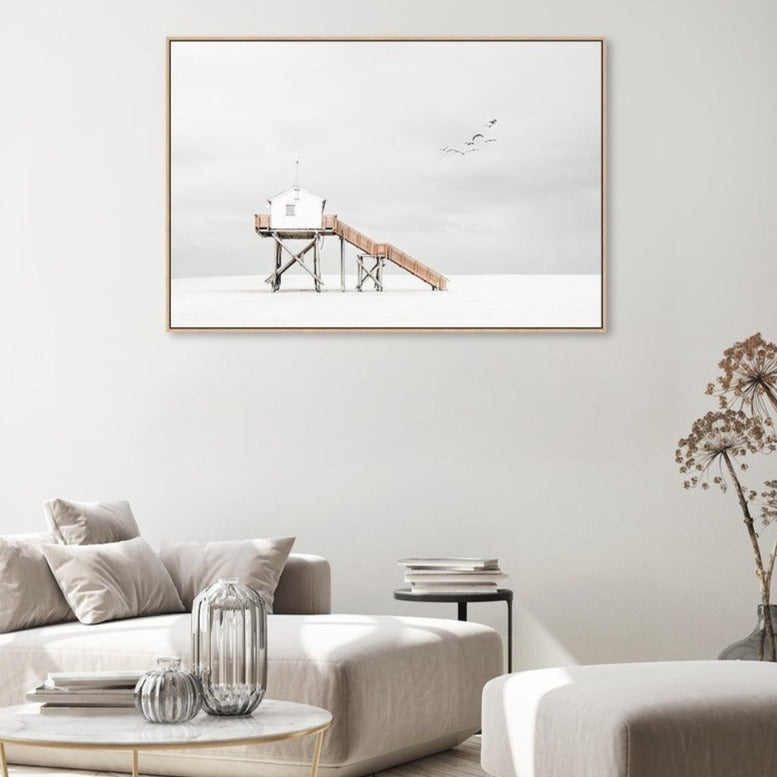 On The Beach, by Rolf Endermann-Gioia-Prints-Framed-Canvas-Poster-GIOIA-WALL-ART