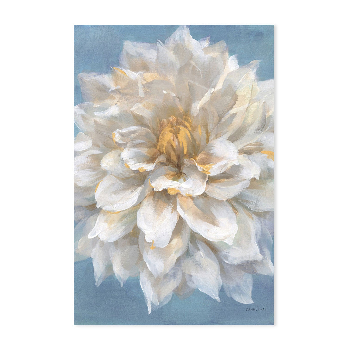 wall-art-print-canvas-poster-framed-Open Petals, Set of 2-by-Danhui Nai-Gioia Wall Art