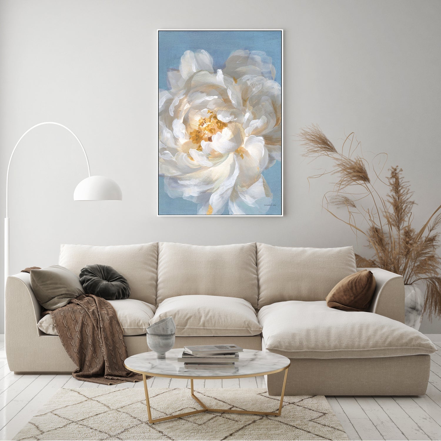 wall-art-print-canvas-poster-framed-Open Petals, Style A-by-Danhui Nai-Gioia Wall Art