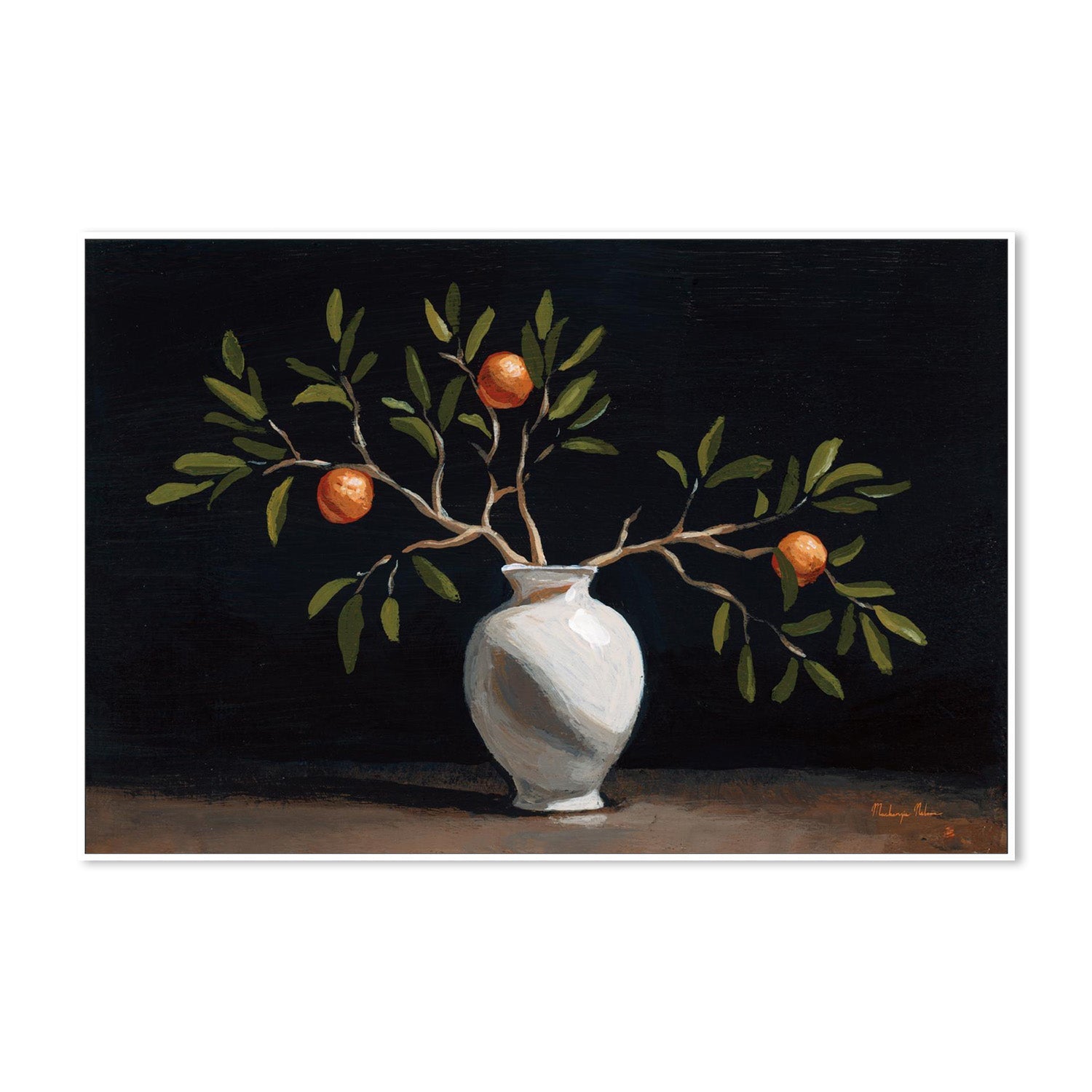 wall-art-print-canvas-poster-framed-Orange Branches Still Life-5