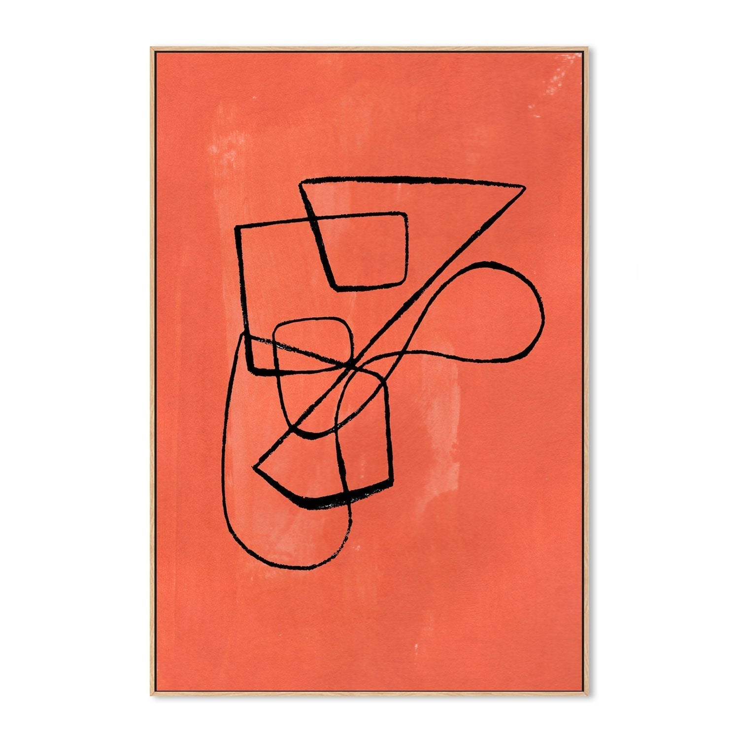 wall-art-print-canvas-poster-framed-Orange Circuit , By Ejaaz Haniff-GIOIA-WALL-ART