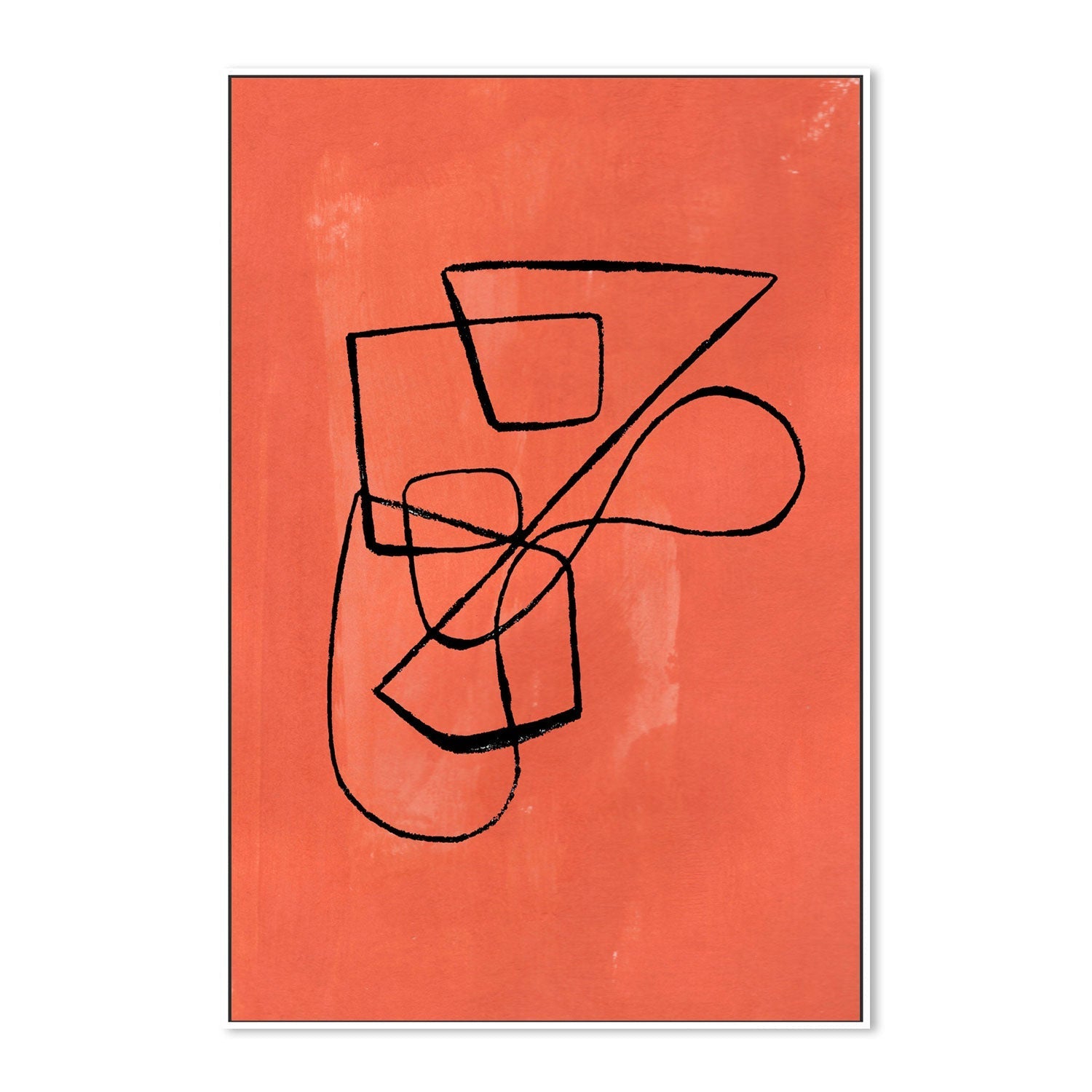 wall-art-print-canvas-poster-framed-Orange Circuit , By Ejaaz Haniff-GIOIA-WALL-ART