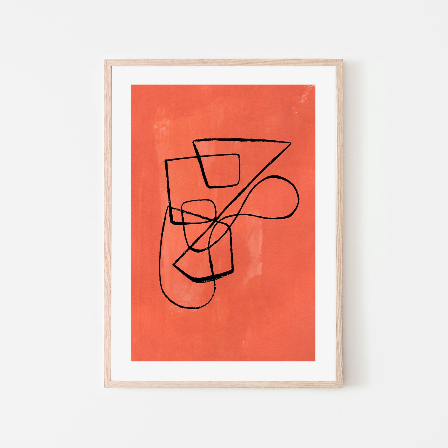 wall-art-print-canvas-poster-framed-Orange Circuit , By Ejaaz Haniff-GIOIA-WALL-ART