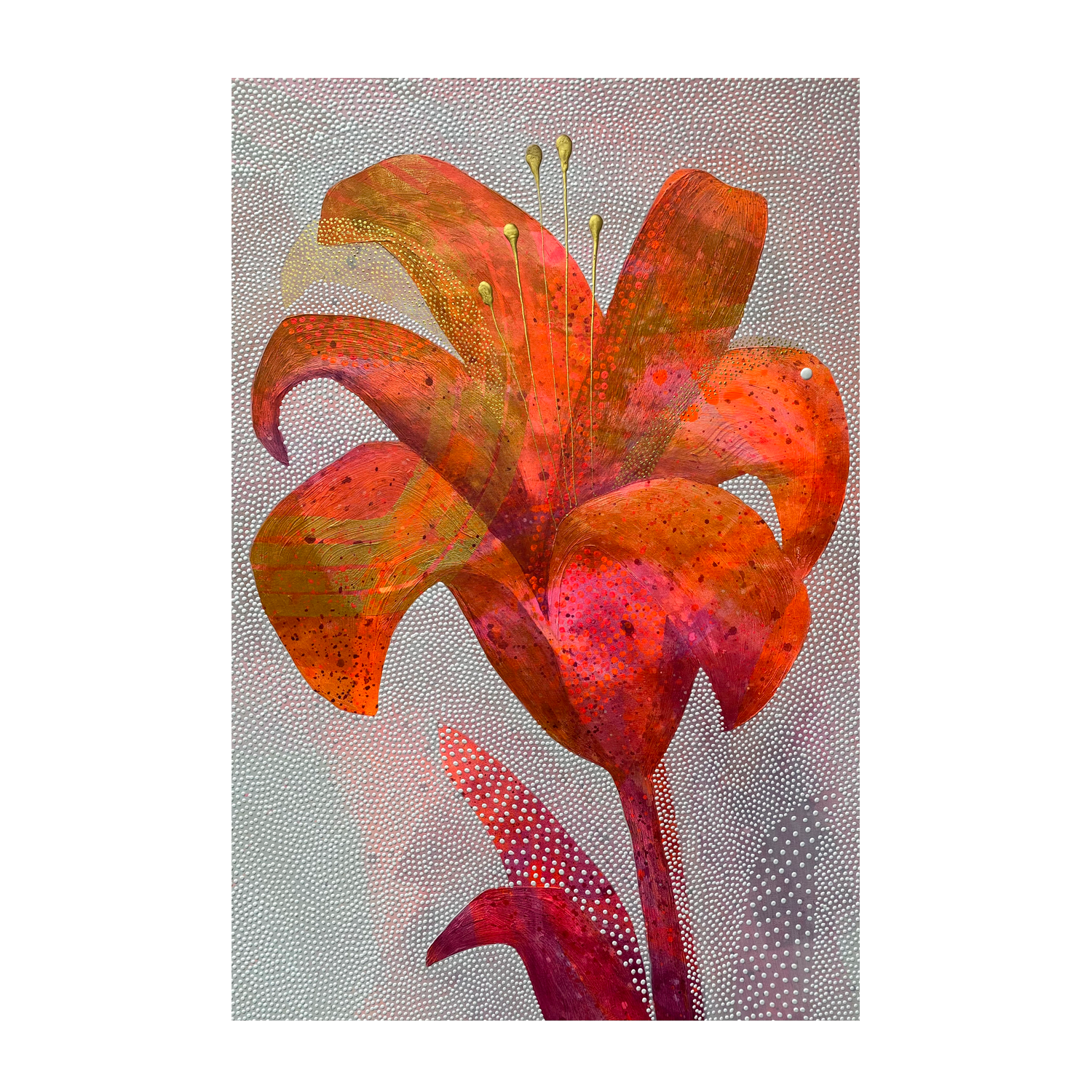 wall-art-print-canvas-poster-framed-Orange Lily-1