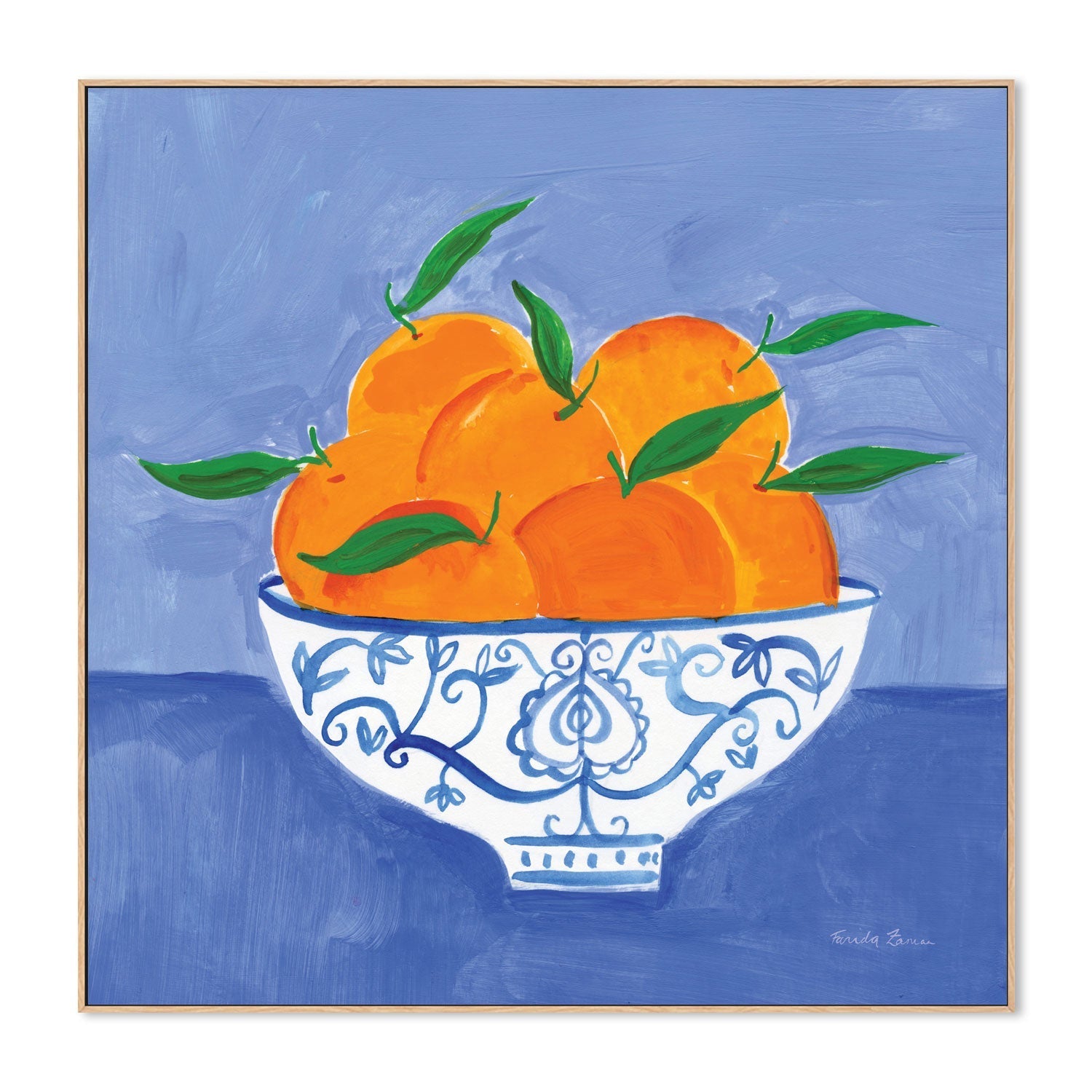 wall-art-print-canvas-poster-framed-Orange Still Life , By Farida Zaman-4