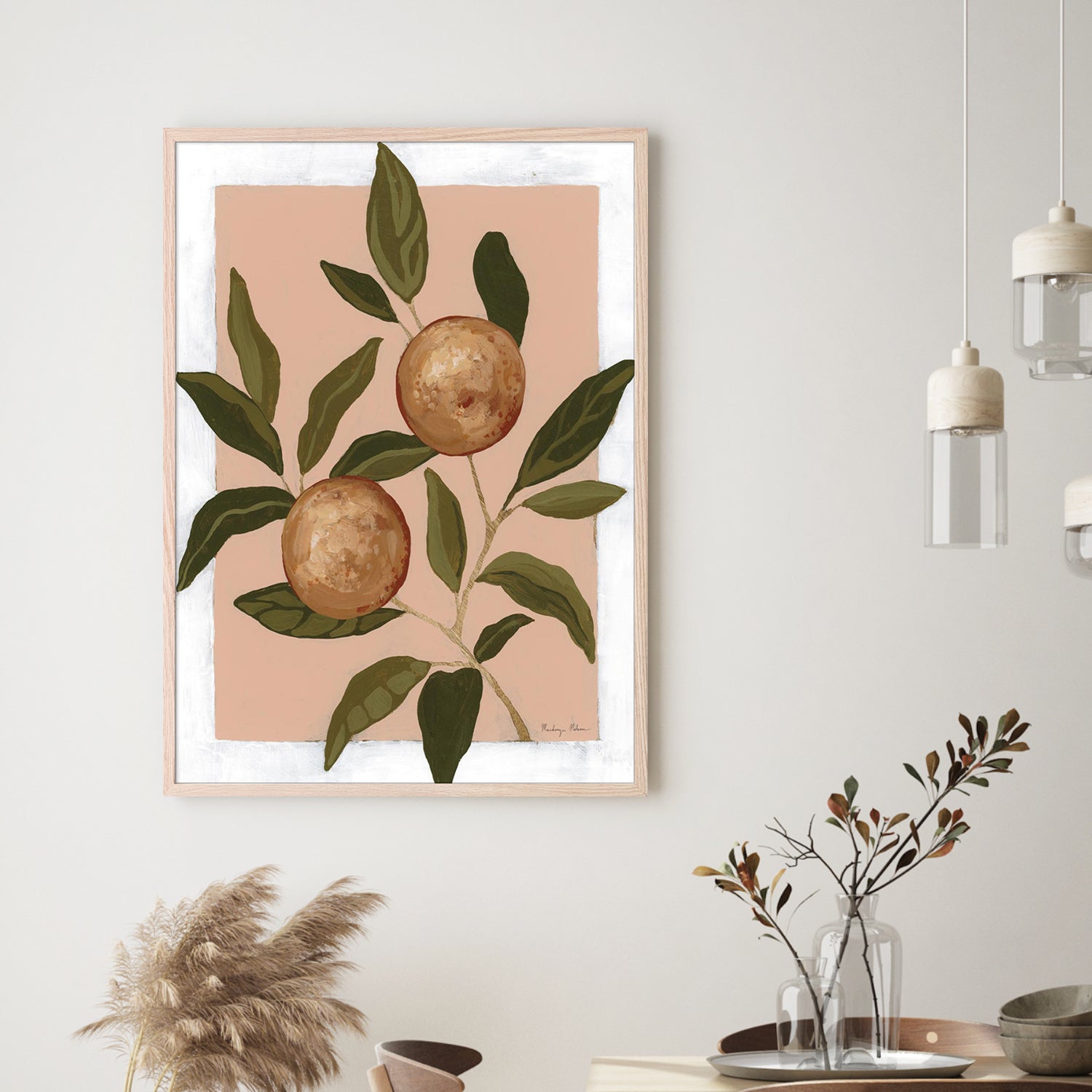 wall-art-print-canvas-poster-framed-Orange Study, Style A-7