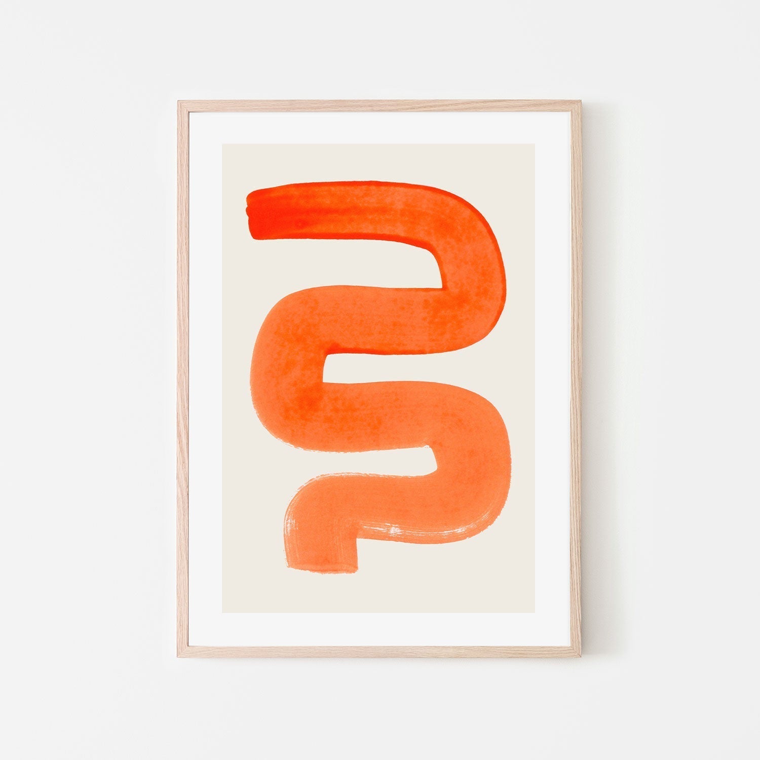 wall-art-print-canvas-poster-framed-Orange Wriggle , By Ejaaz Haniff-GIOIA-WALL-ART