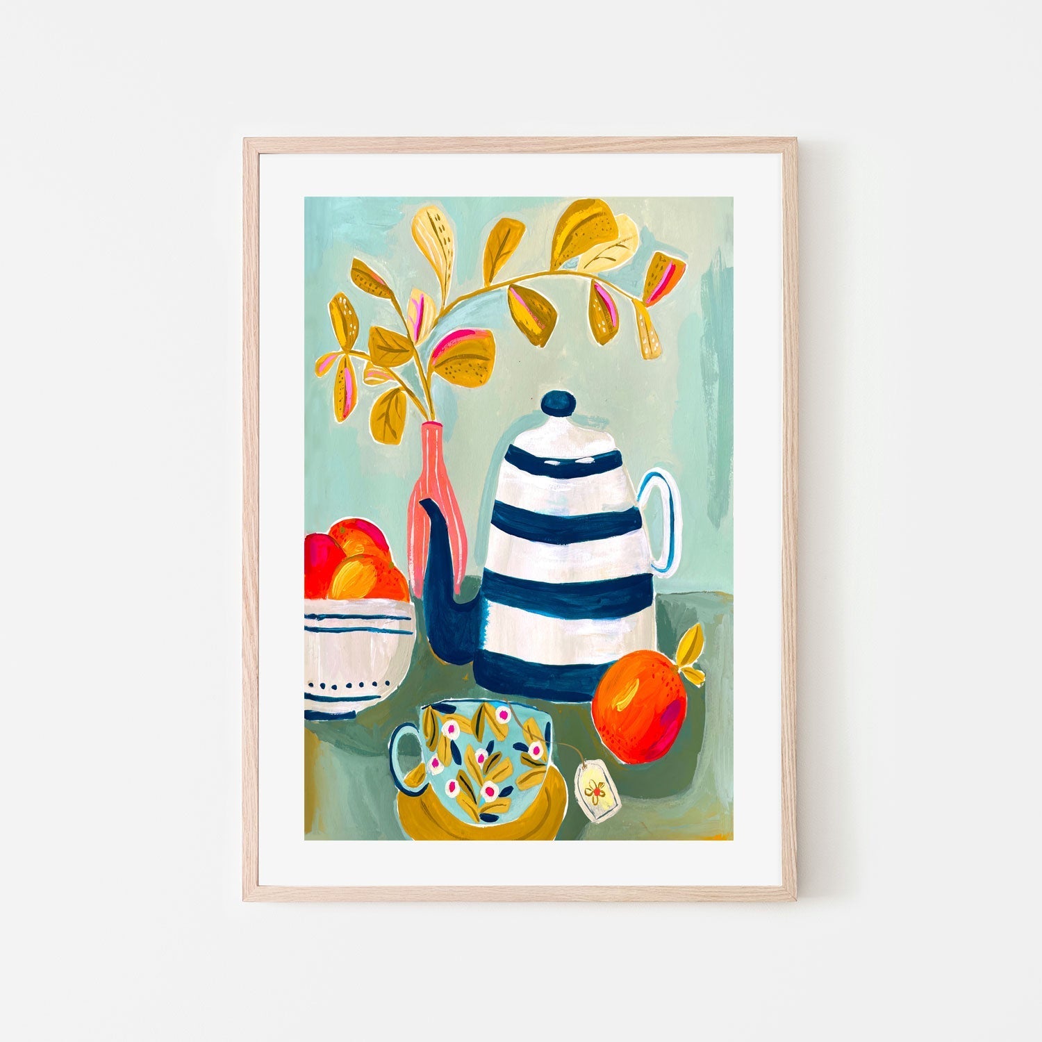 wall-art-print-canvas-poster-framed-Oranges And Tea , By Kelly Angelovic-6
