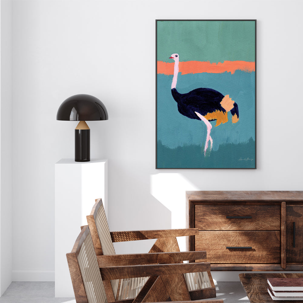 wall-art-print-canvas-poster-framed-Ostrich-by-Pamela Munger-Gioia Wall Art
