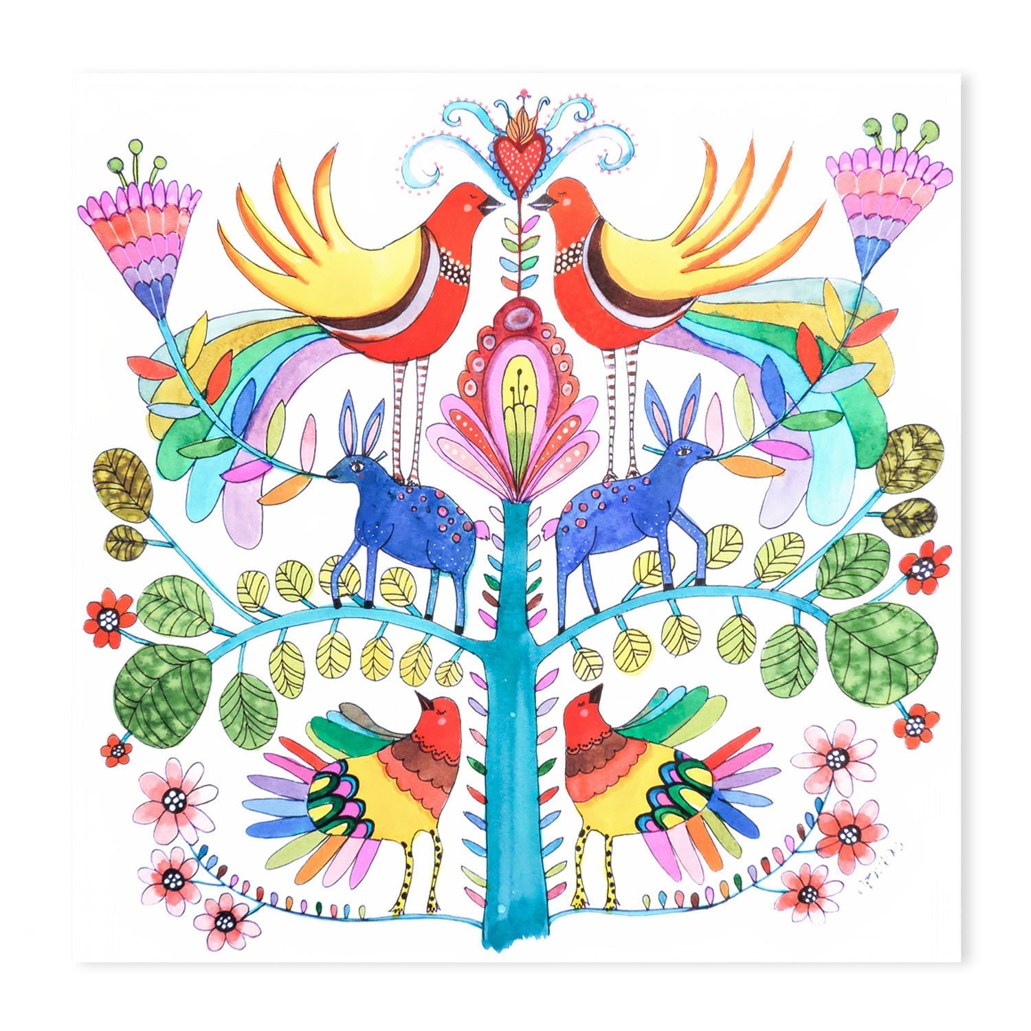 wall-art-print-canvas-poster-framed-Otomi Love , By Sylvie Demers-GIOIA-WALL-ART