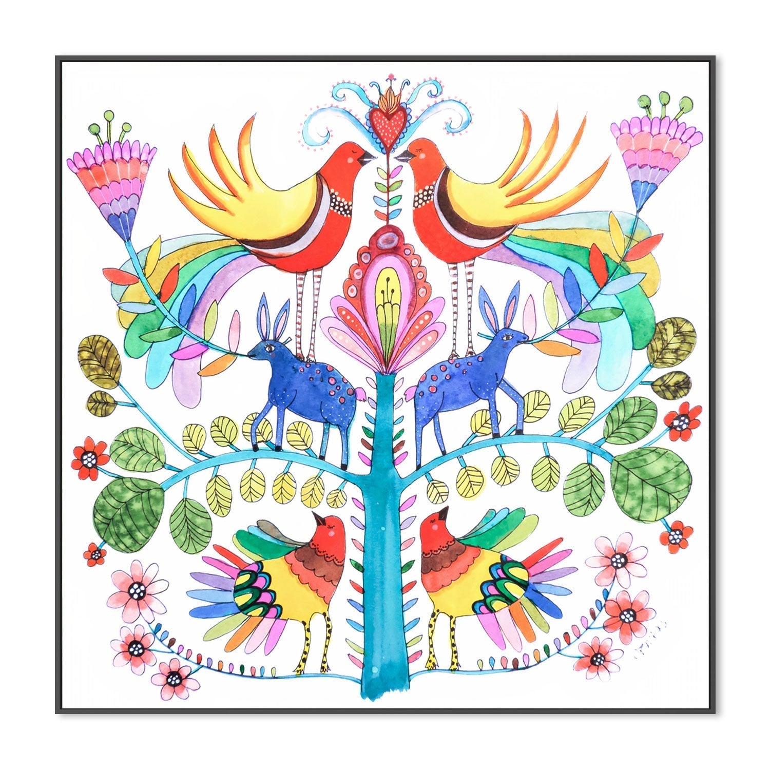wall-art-print-canvas-poster-framed-Otomi Love , By Sylvie Demers-GIOIA-WALL-ART