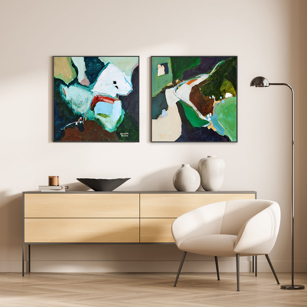 wall-art-print-canvas-poster-framed-Our Sunburnt Country and Old Regret, Set Of 2-by-Meredith Howse-Gioia Wall Art