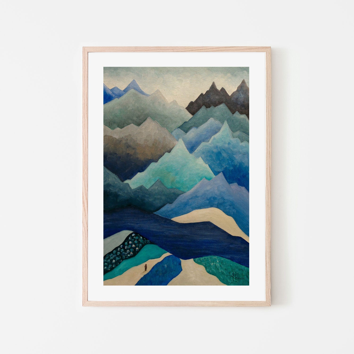 wall-art-print-canvas-poster-framed-Out Of The Blue , By Angeles M. Pomata-6