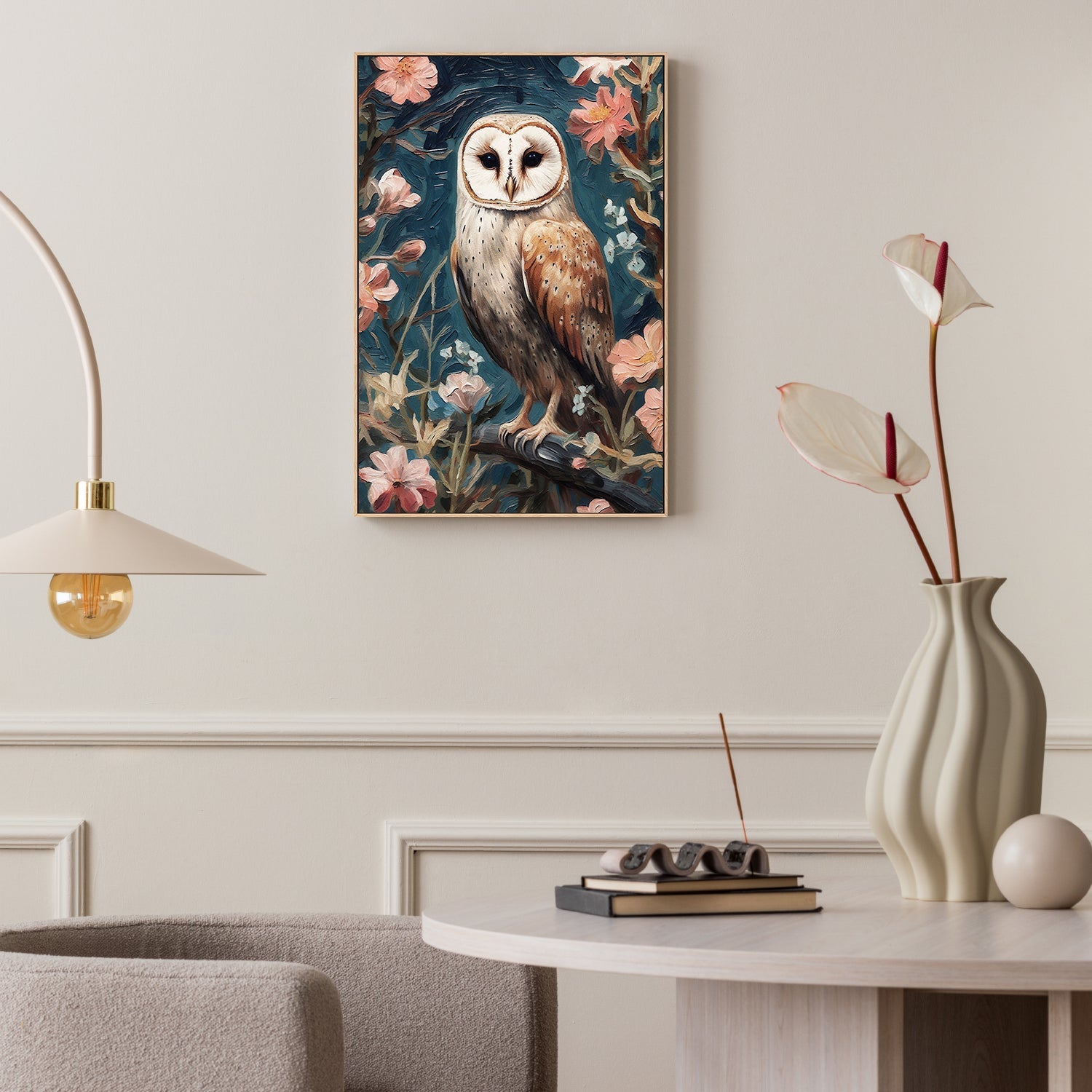 wall-art-print-canvas-poster-framed-Owl , By Lady Hana-2