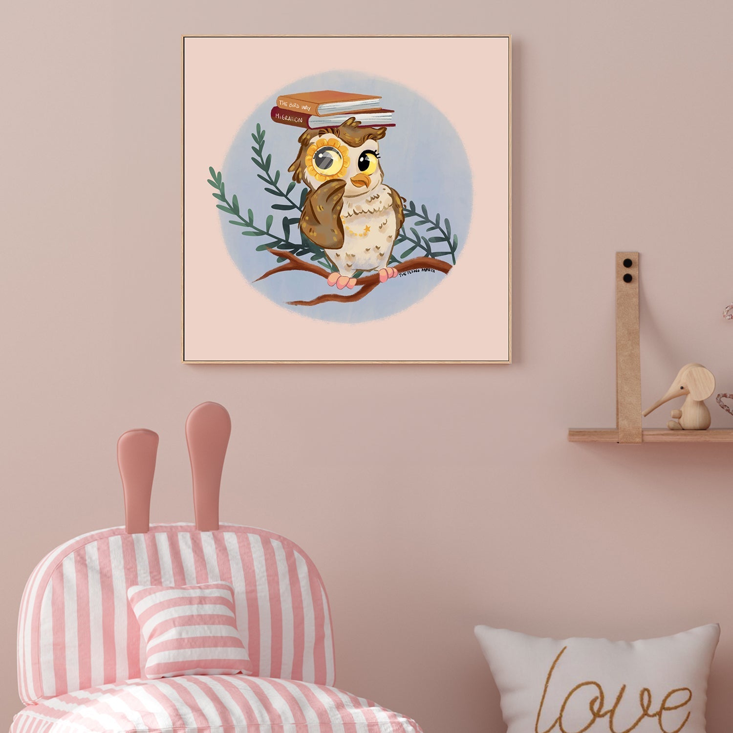 wall-art-print-canvas-poster-framed-Owl , By The Flying Papaya-2