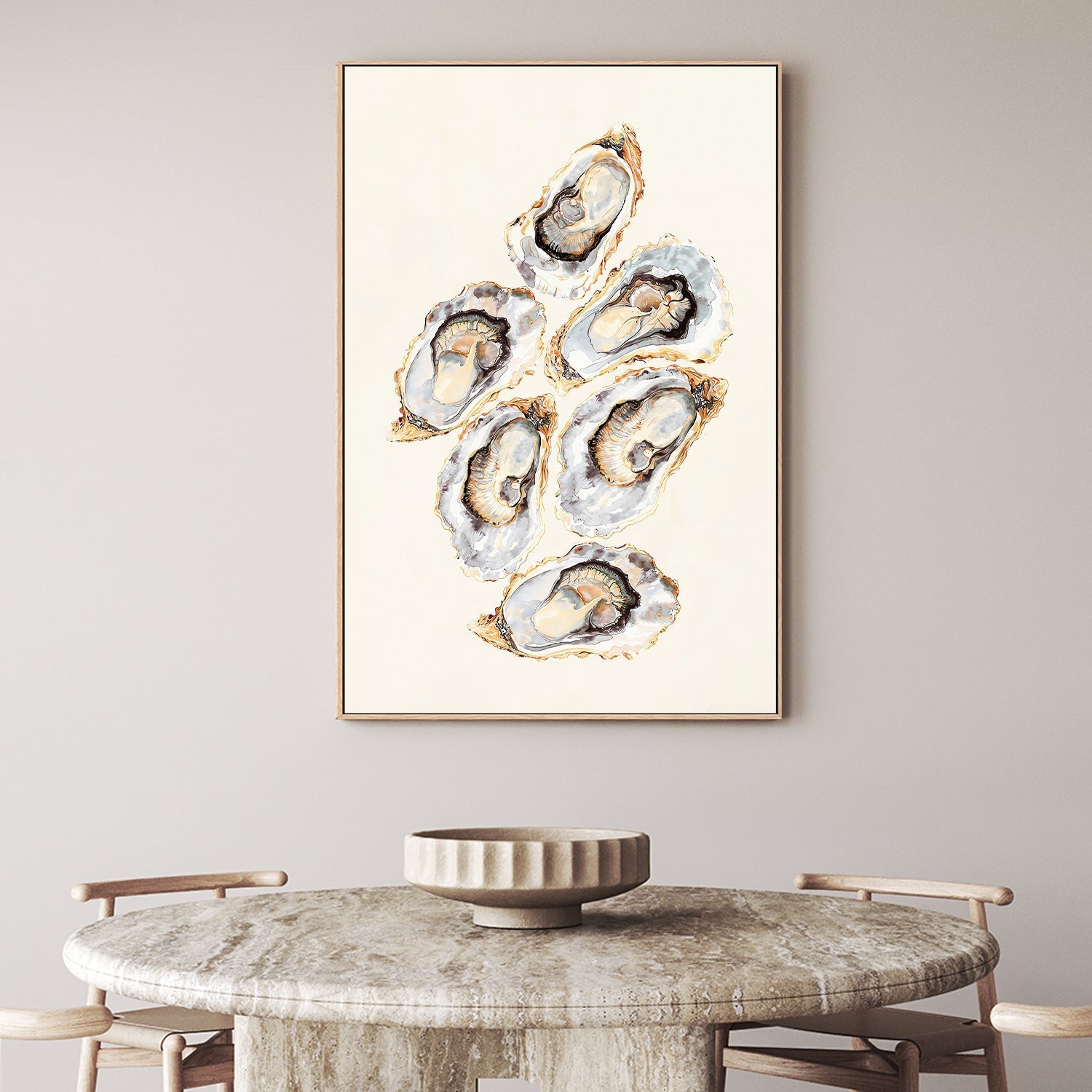 wall-art-print-canvas-poster-framed-Oyster , By Lady Hana-2