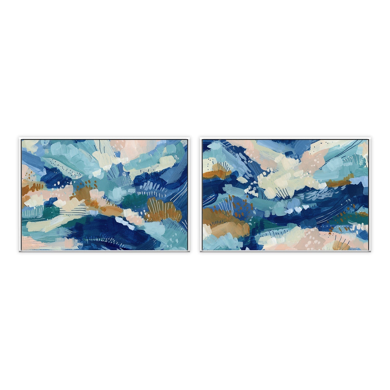wall-art-print-canvas-poster-framed-Pacific Depths , Style A & B, Set Of 2 , By Jetty Home , By Jetty Home-5