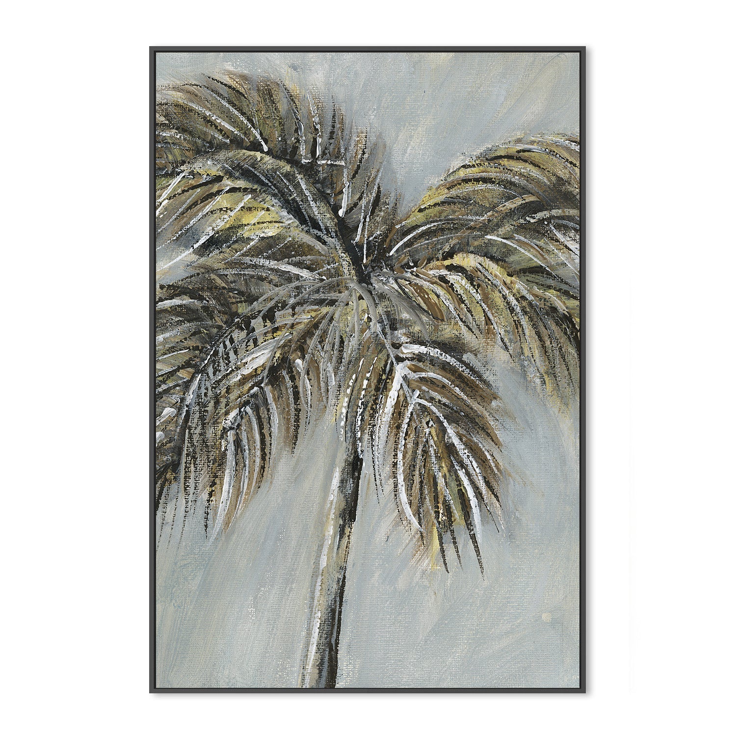 wall-art-print-canvas-poster-framed-Painterly Palm, Style A-3