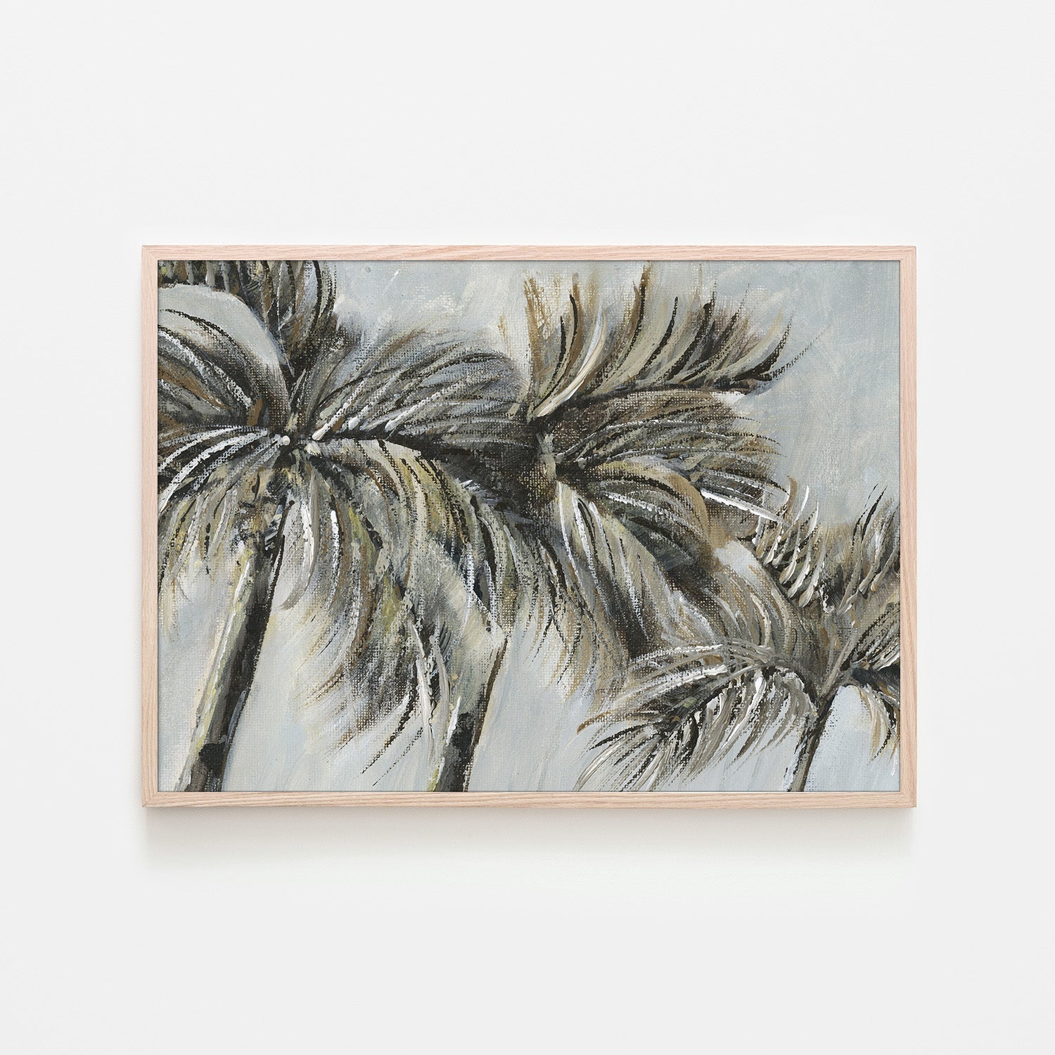 wall-art-print-canvas-poster-framed-Painterly Palm, Style B-6