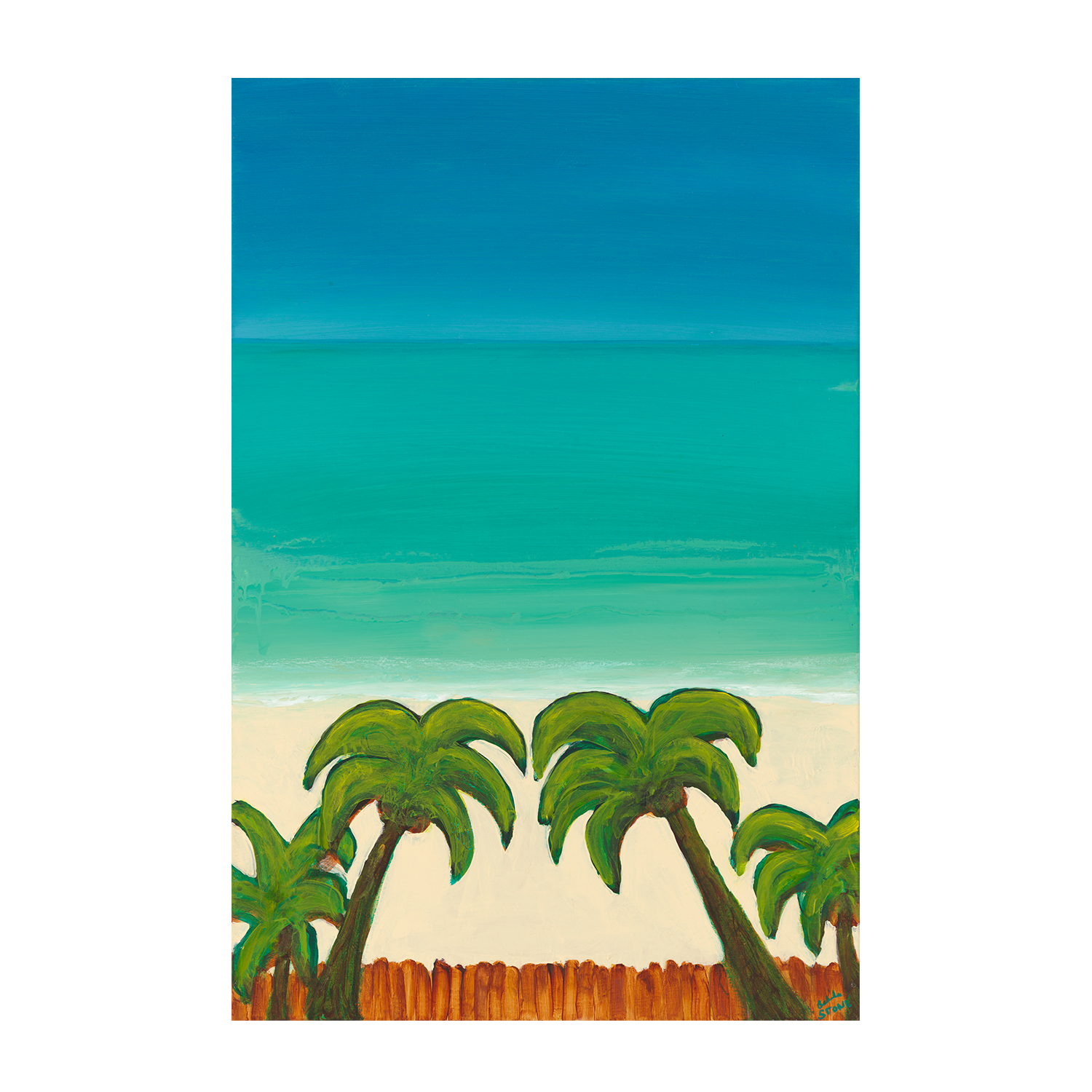 wall-art-print-canvas-poster-framed-Palm Paradise , By Belinda Stone-GIOIA-WALL-ART