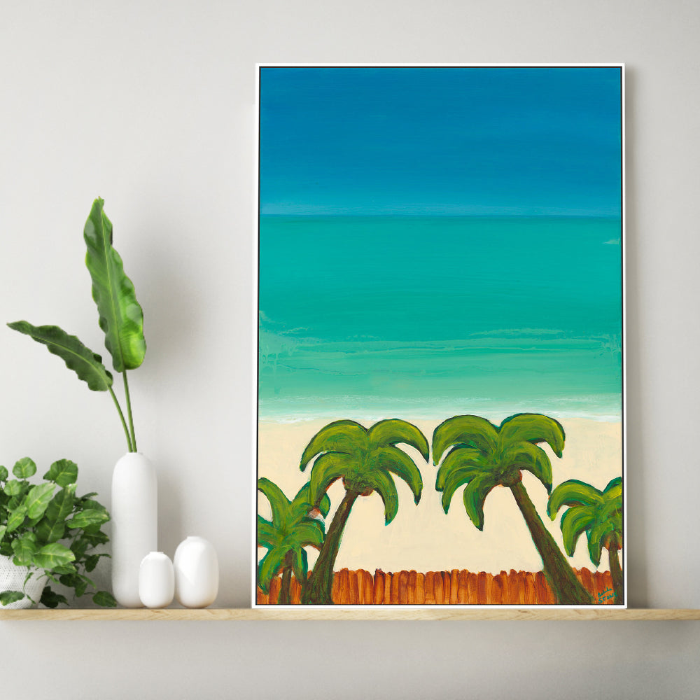 wall-art-print-canvas-poster-framed-Palm Paradise , By Belinda Stone-GIOIA-WALL-ART
