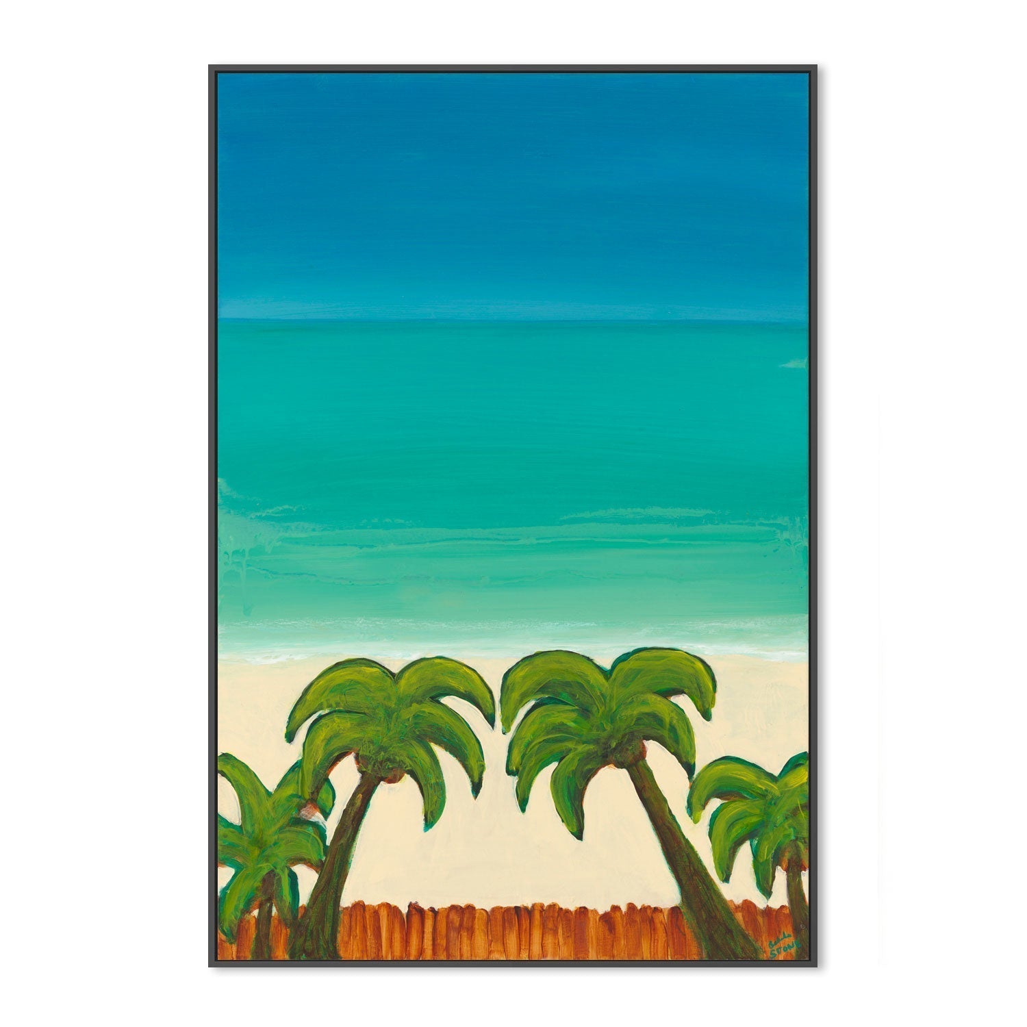 wall-art-print-canvas-poster-framed-Palm Paradise , By Belinda Stone-GIOIA-WALL-ART