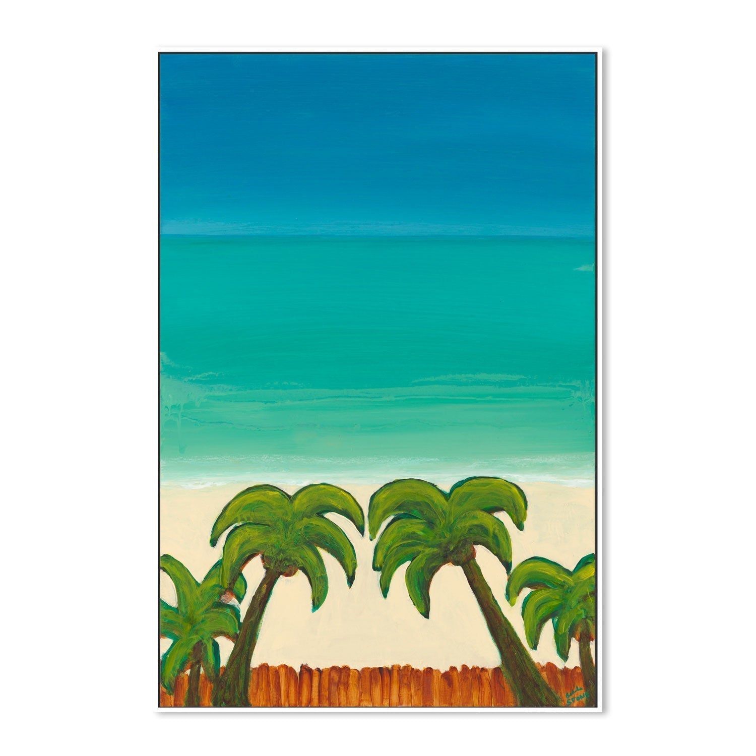 wall-art-print-canvas-poster-framed-Palm Paradise , By Belinda Stone-GIOIA-WALL-ART