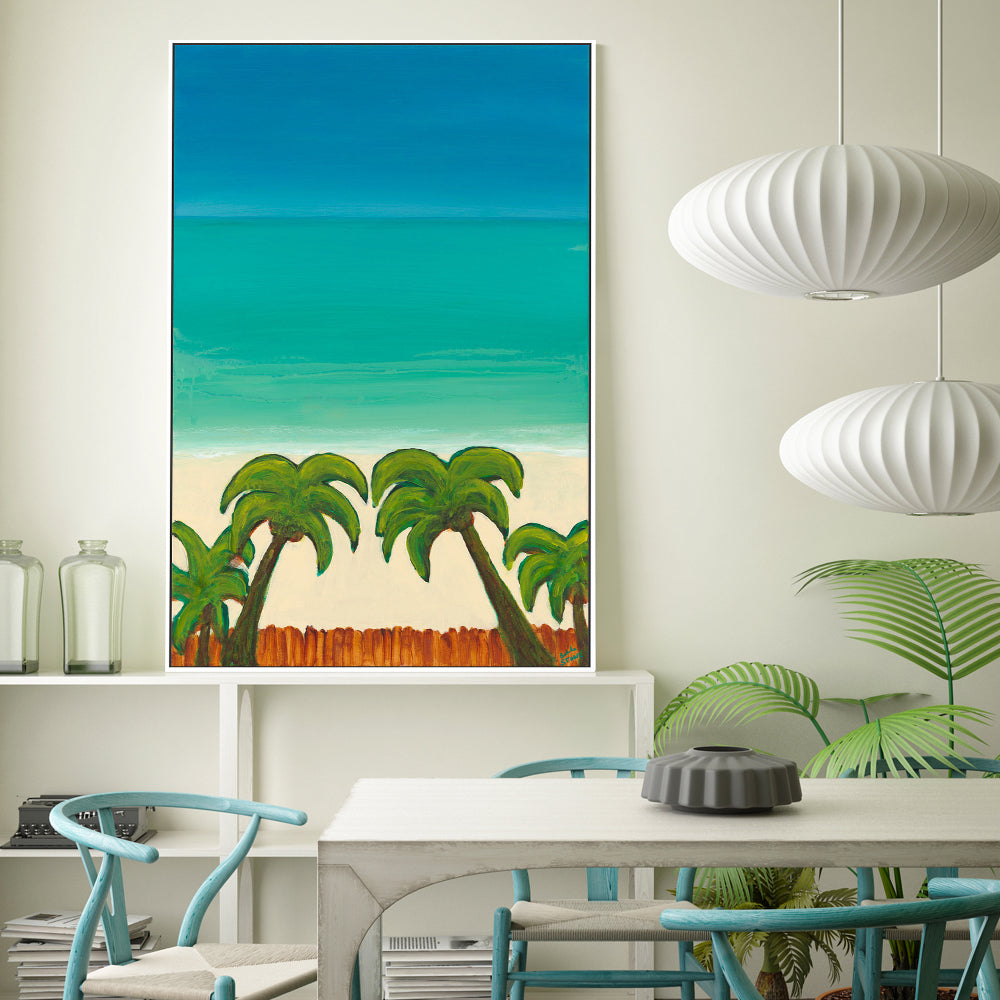wall-art-print-canvas-poster-framed-Palm Paradise , By Belinda Stone-GIOIA-WALL-ART