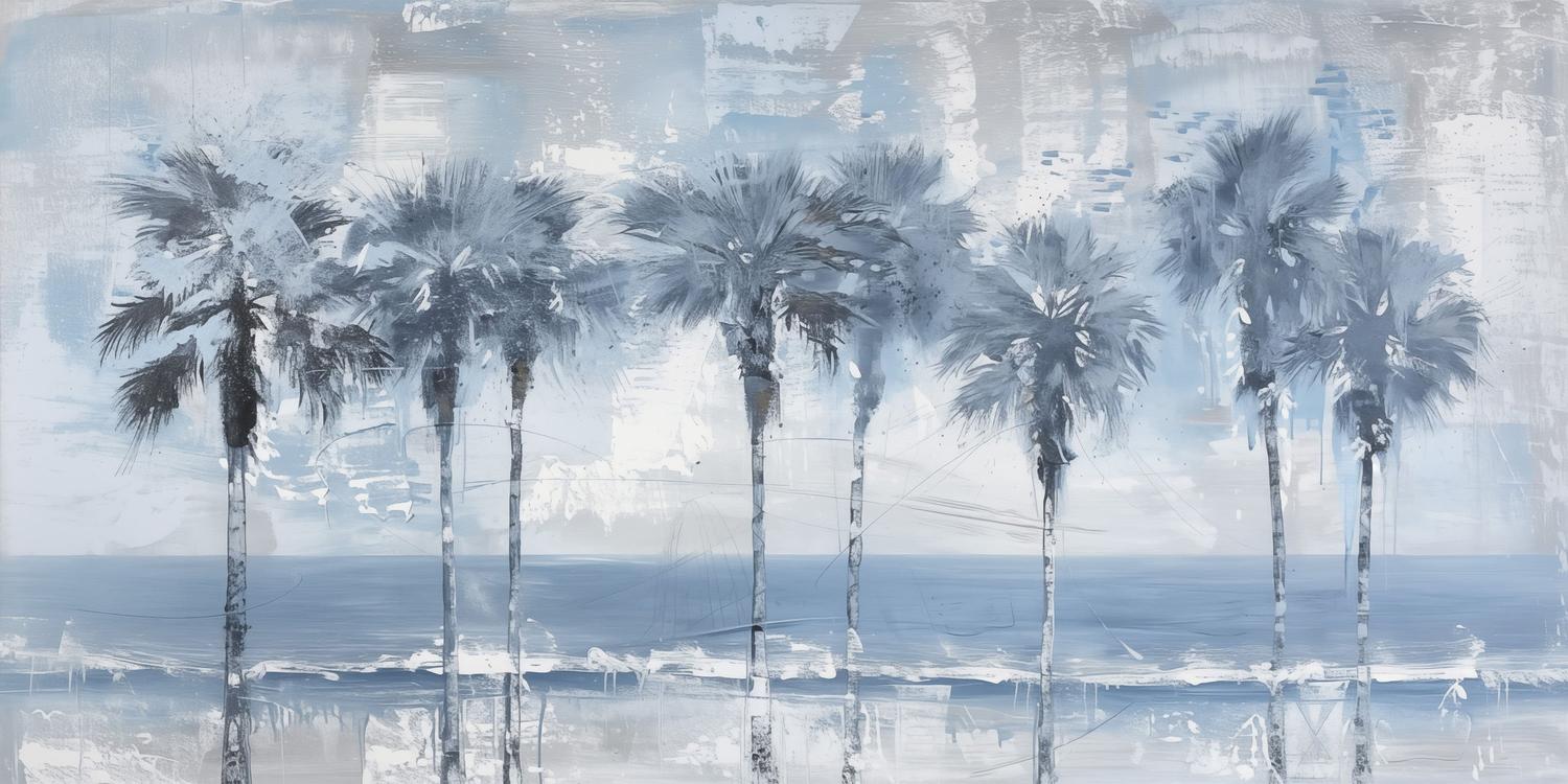 wall-art-print-canvas-poster-framed-Palm Serenity-1