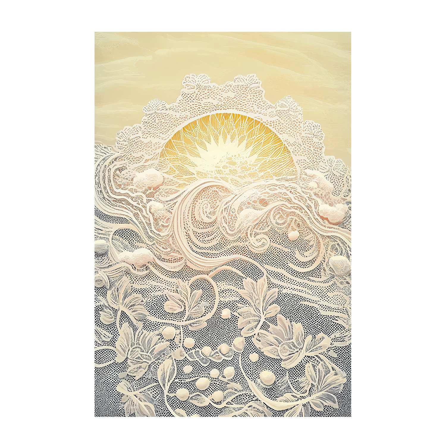 wall-art-print-canvas-poster-framed-Palm, Sunset and Sea, Set of 3 By Unratio , By Unratio-9