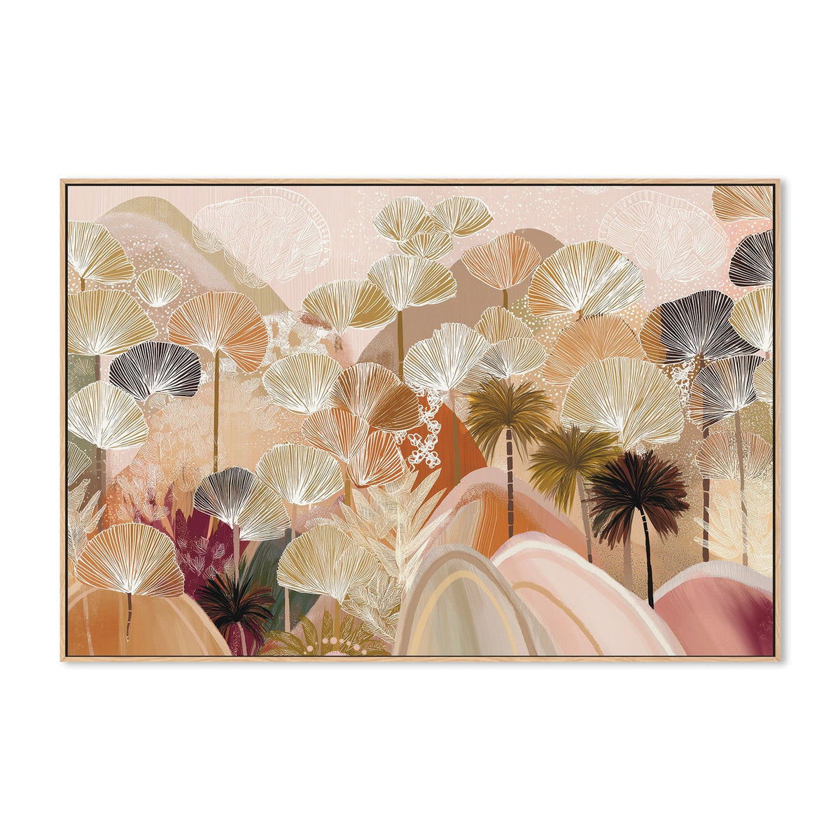 wall-art-print-canvas-poster-framed-Palms and Poetry , By Bella Eve-5