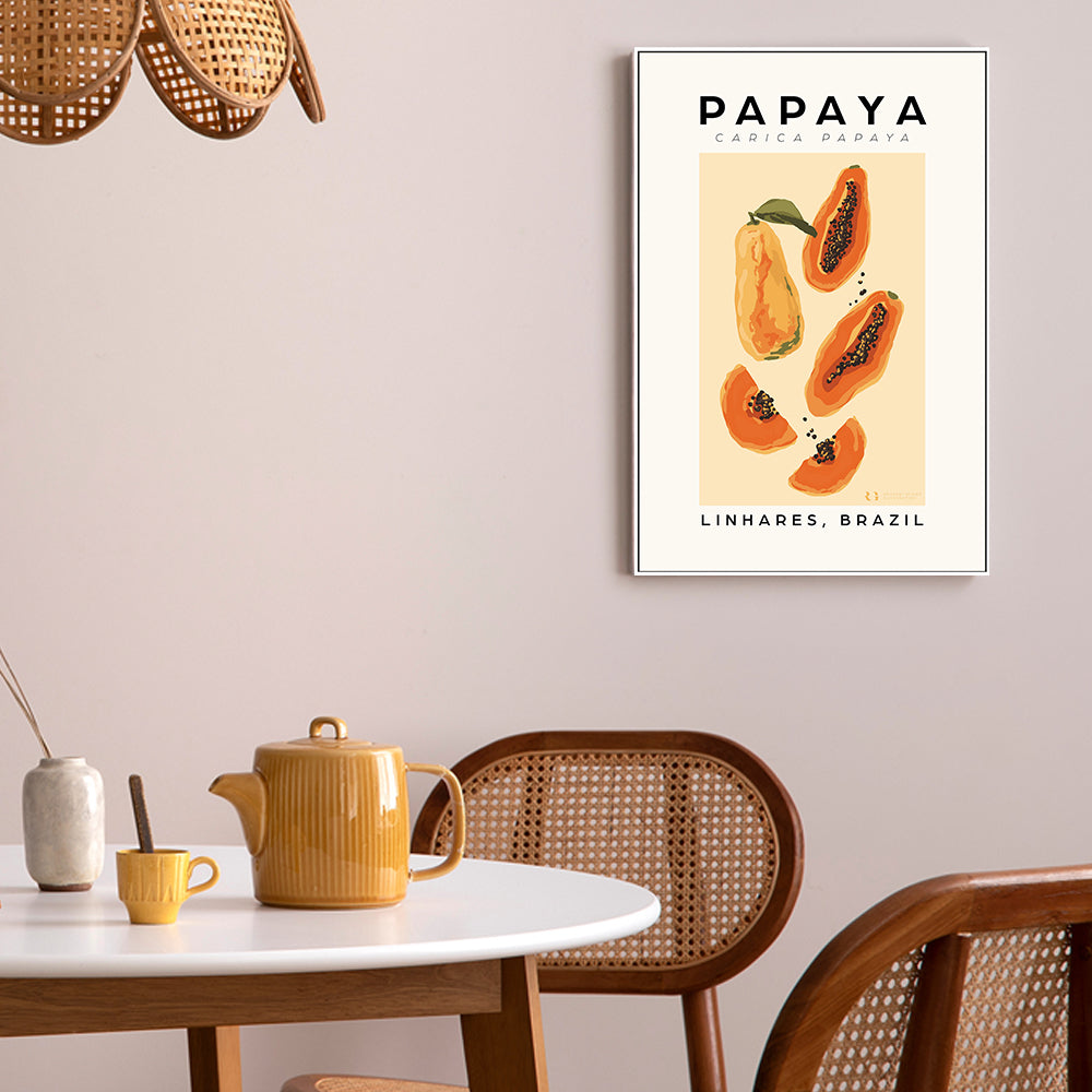 wall-art-print-canvas-poster-framed-Papaya-by-Rosalyn Gray-Gioia Wall Art