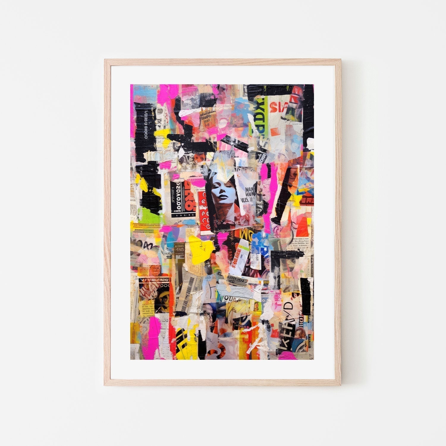 wall-art-print-canvas-poster-framed-Paper Snippets, Style A , By Treechild-GIOIA-WALL-ART