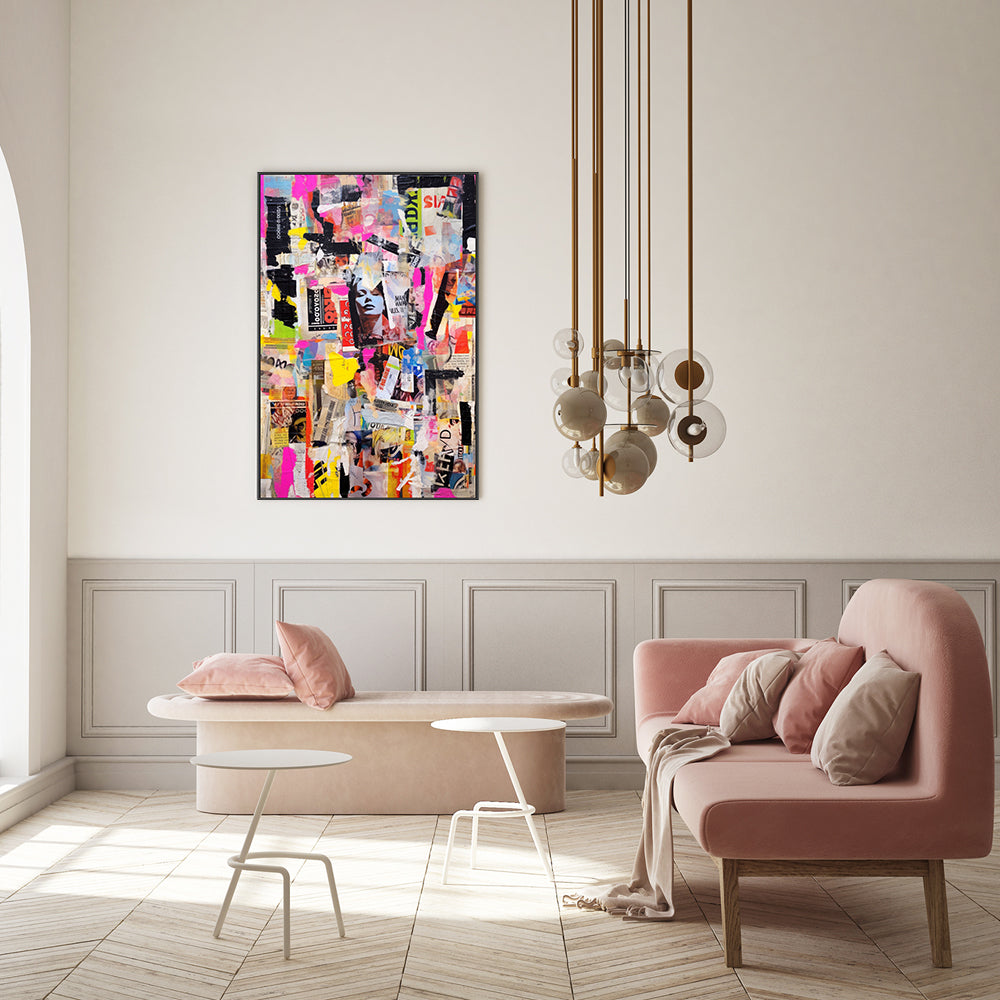 wall-art-print-canvas-poster-framed-Paper Snippets, Style A , By Treechild-GIOIA-WALL-ART