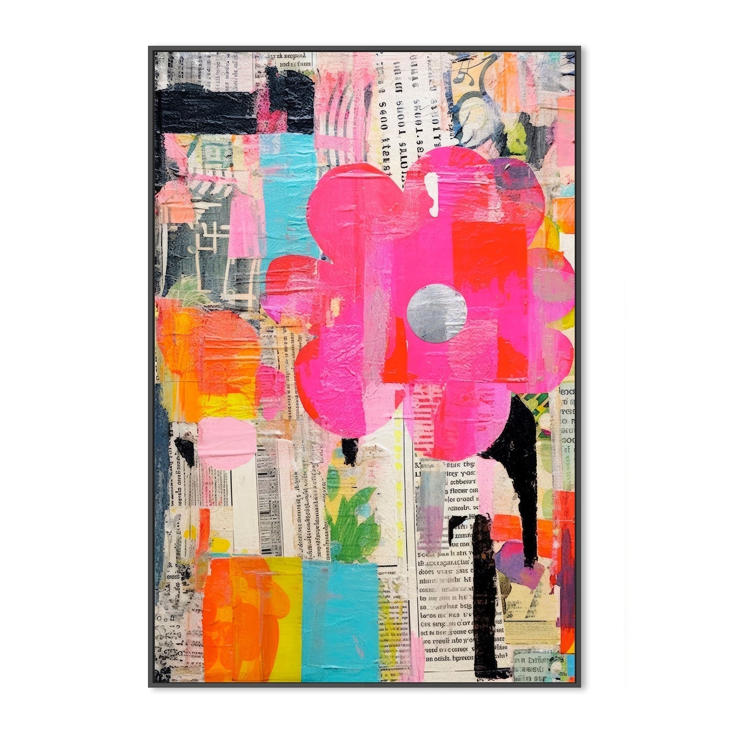 wall-art-print-canvas-poster-framed-Paper Snippets, Style C , By Treechild-GIOIA-WALL-ART