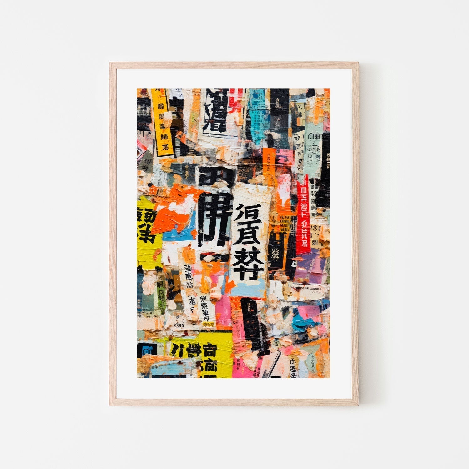 wall-art-print-canvas-poster-framed-Paper Snippets, Style D , By Treechild-GIOIA-WALL-ART