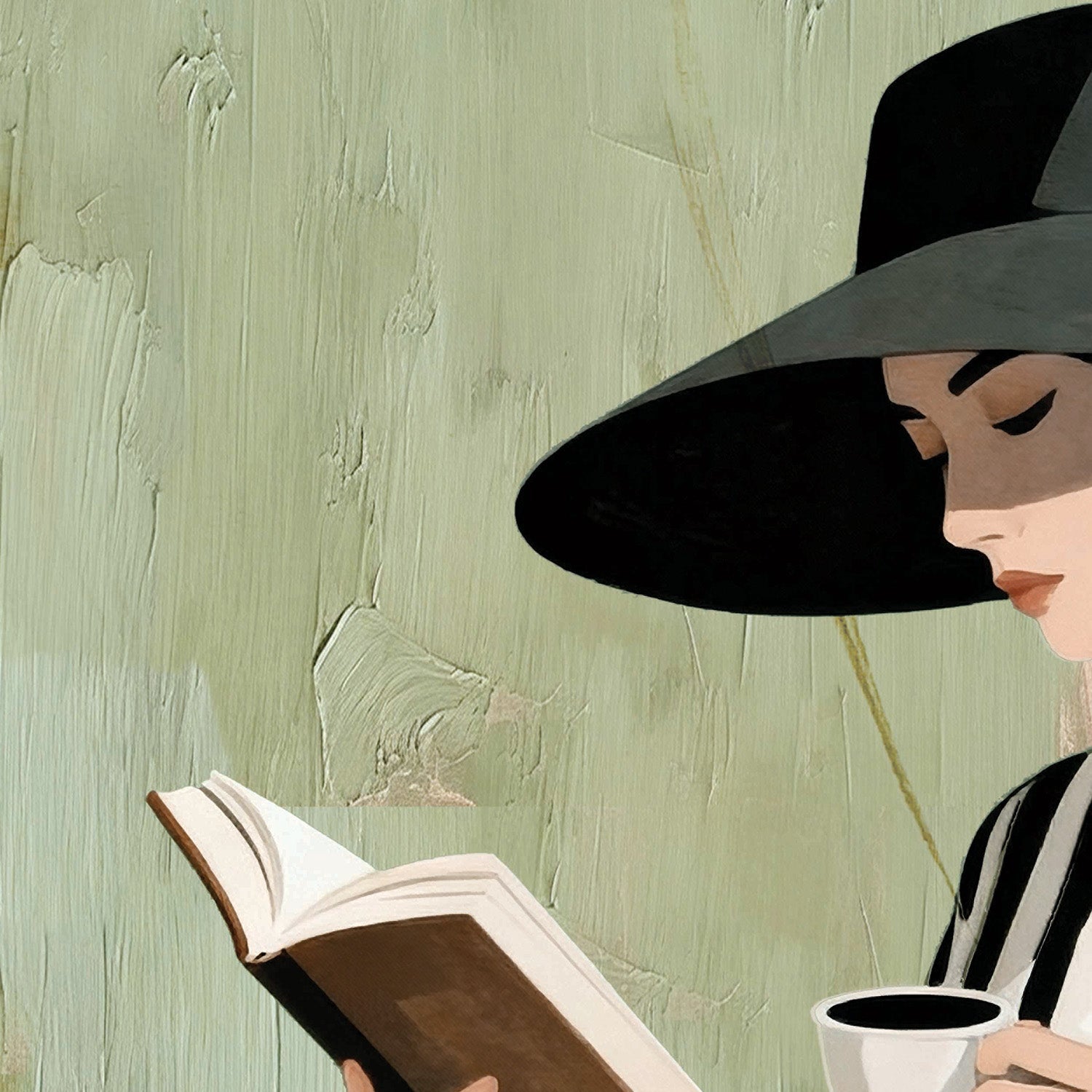 wall-art-print-canvas-poster-framed-Paperback Reader-10