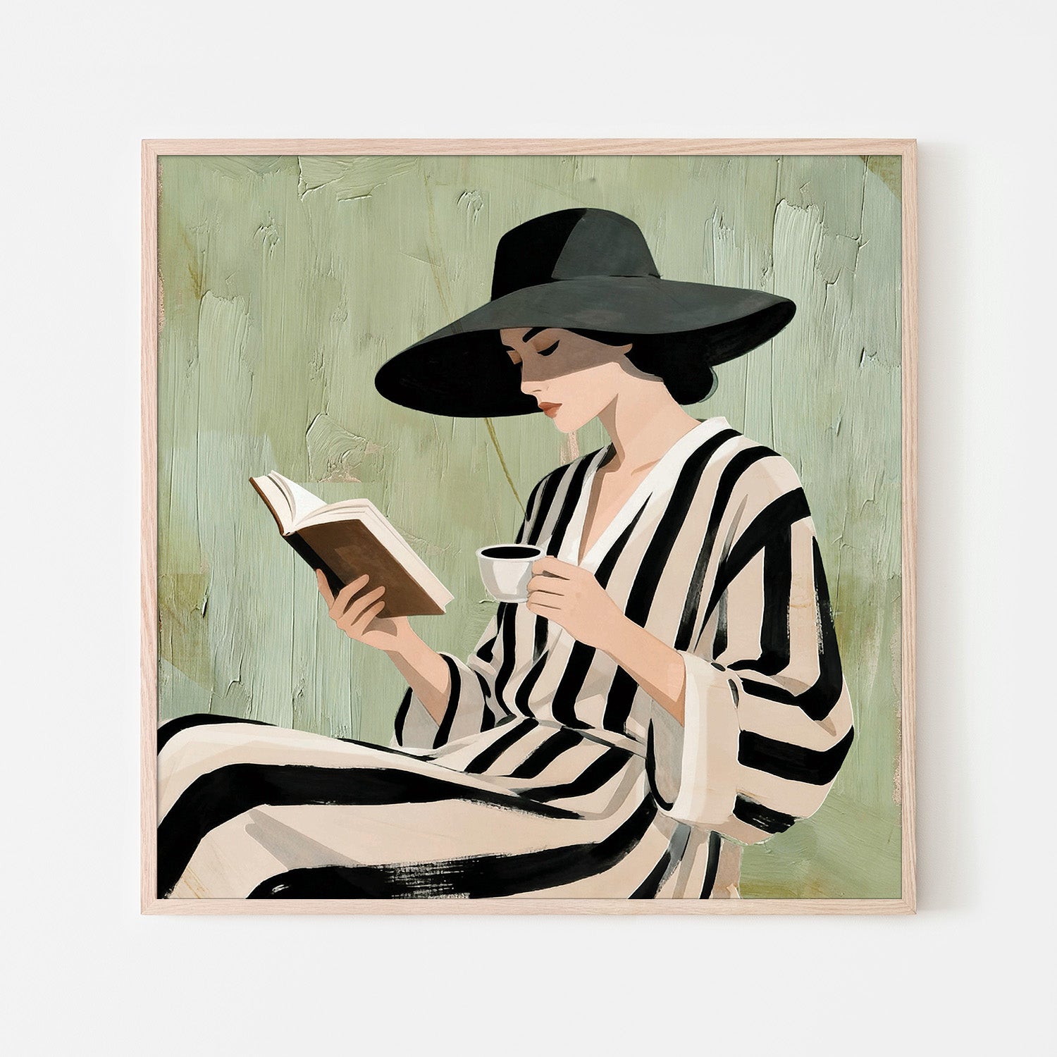 wall-art-print-canvas-poster-framed-Paperback Reader-6