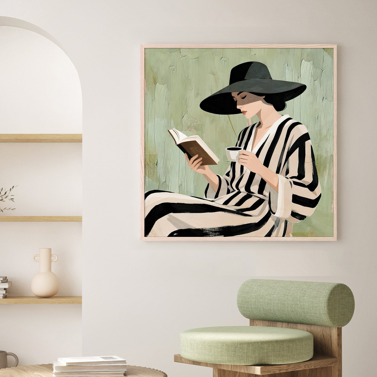 wall-art-print-canvas-poster-framed-Paperback Reader-7