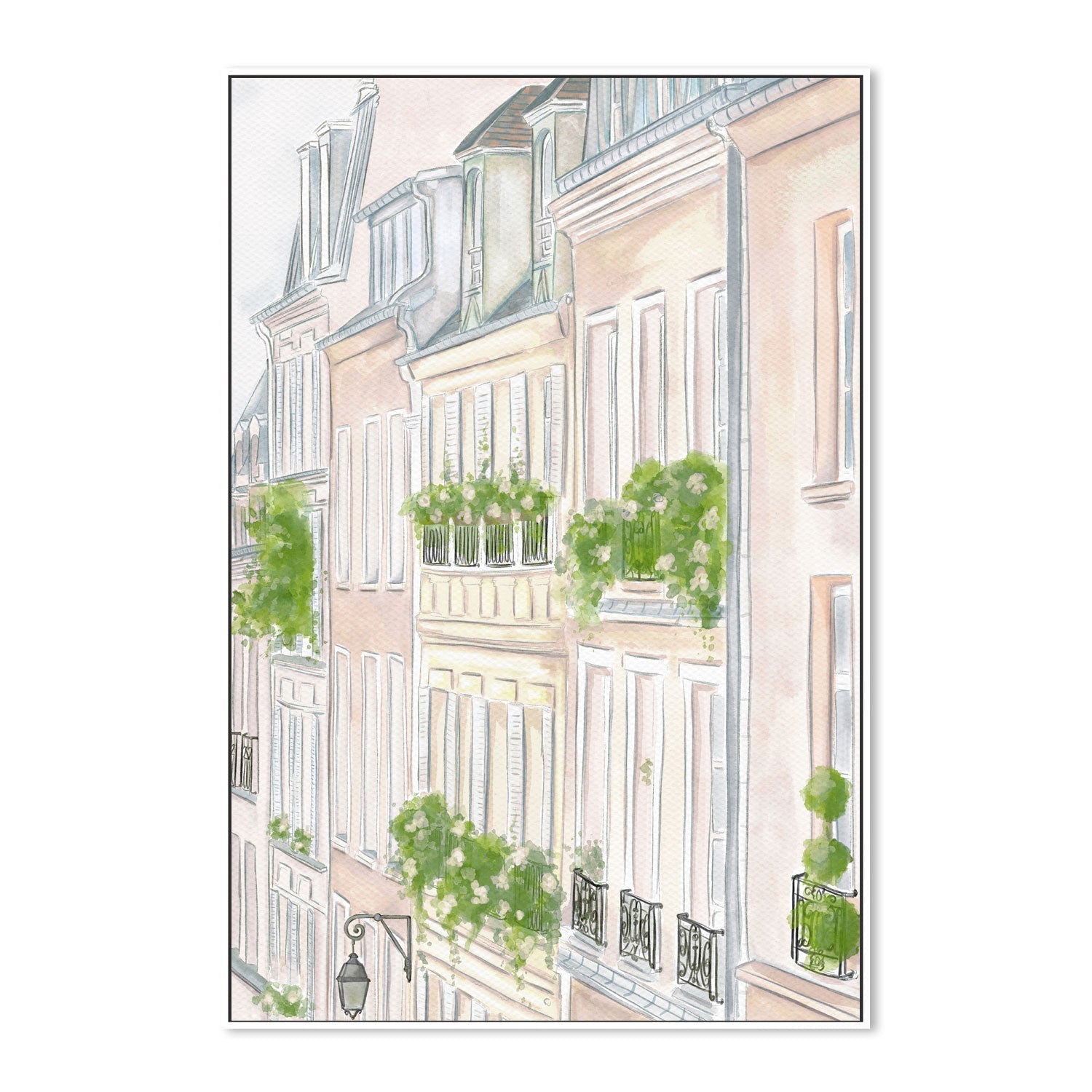wall-art-print-canvas-poster-framed-Paris Buildings , By Leah Straatsma-5